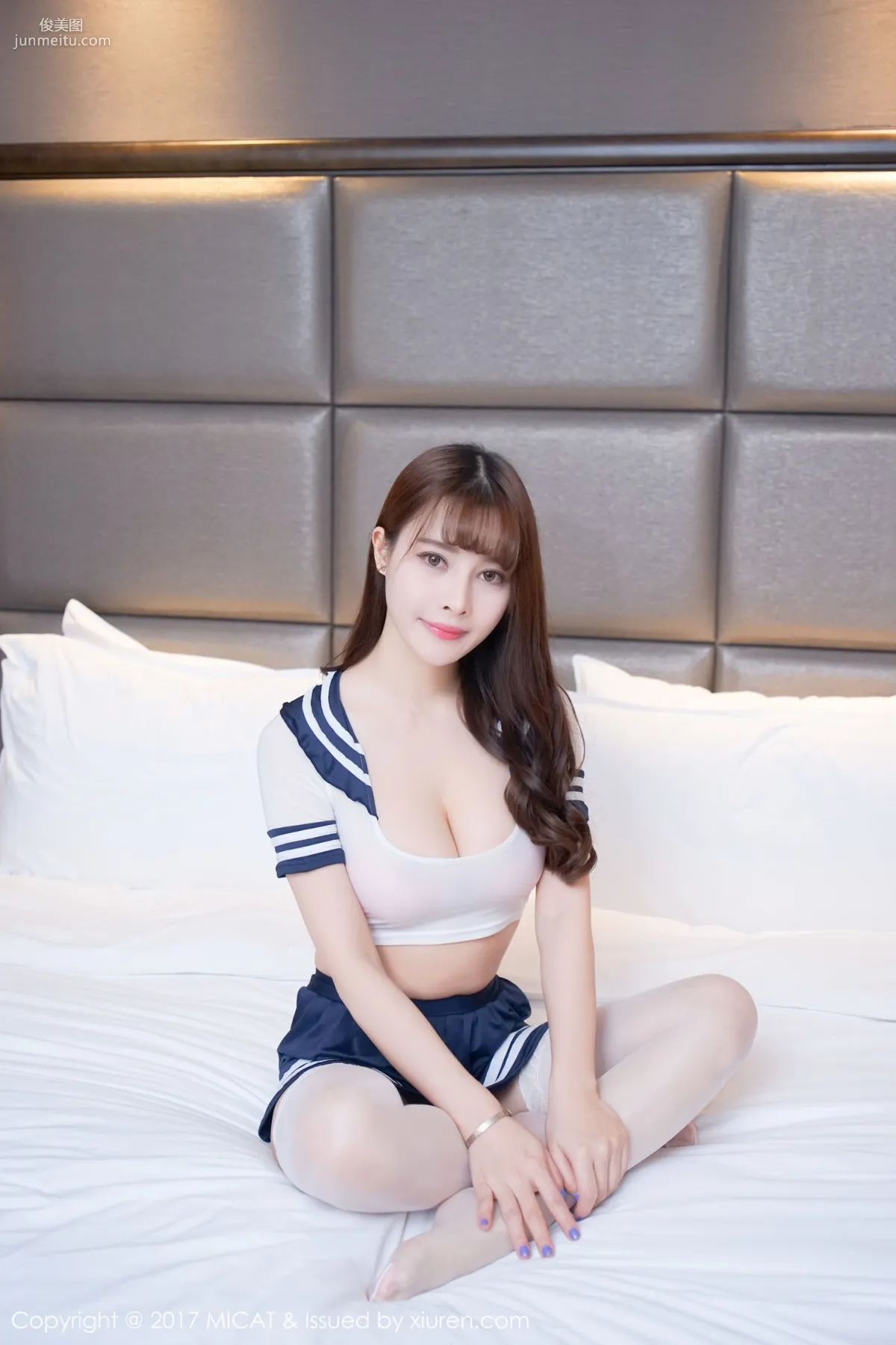 Xuerui Lisa 'Low-Cut Pajamas, Maid Outfit, School Uniform, Lace Stockings' [MICAT] VOL.022 Photo Set photo 41