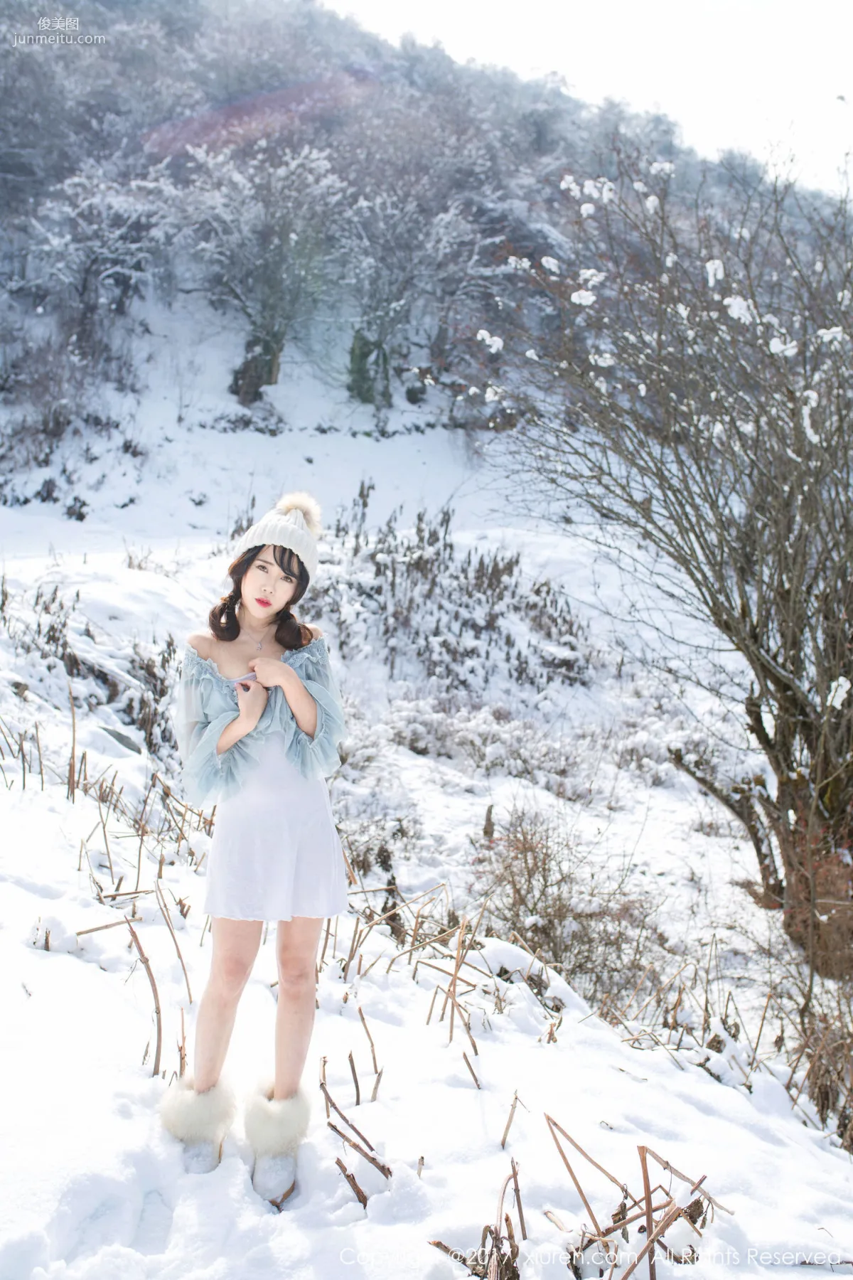 Dou Douliang Youlina, Winter Snow Nude Photography [XiuRen] No.720 Photo Set photo 40