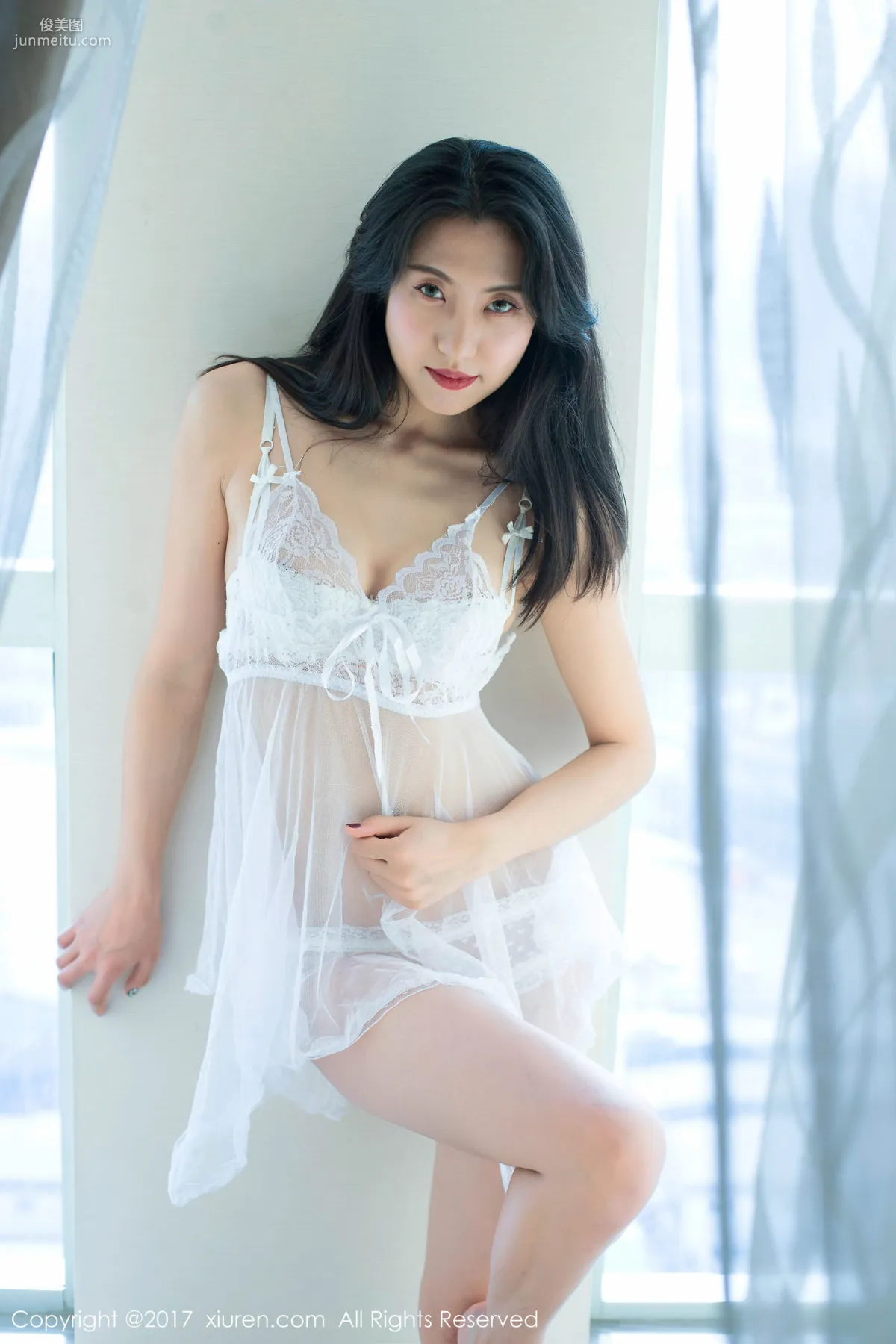 Da Xi Tall Premium Black Stockings Seductive Legs Beauty [XiuRen] No.714 Photo Set photo 48