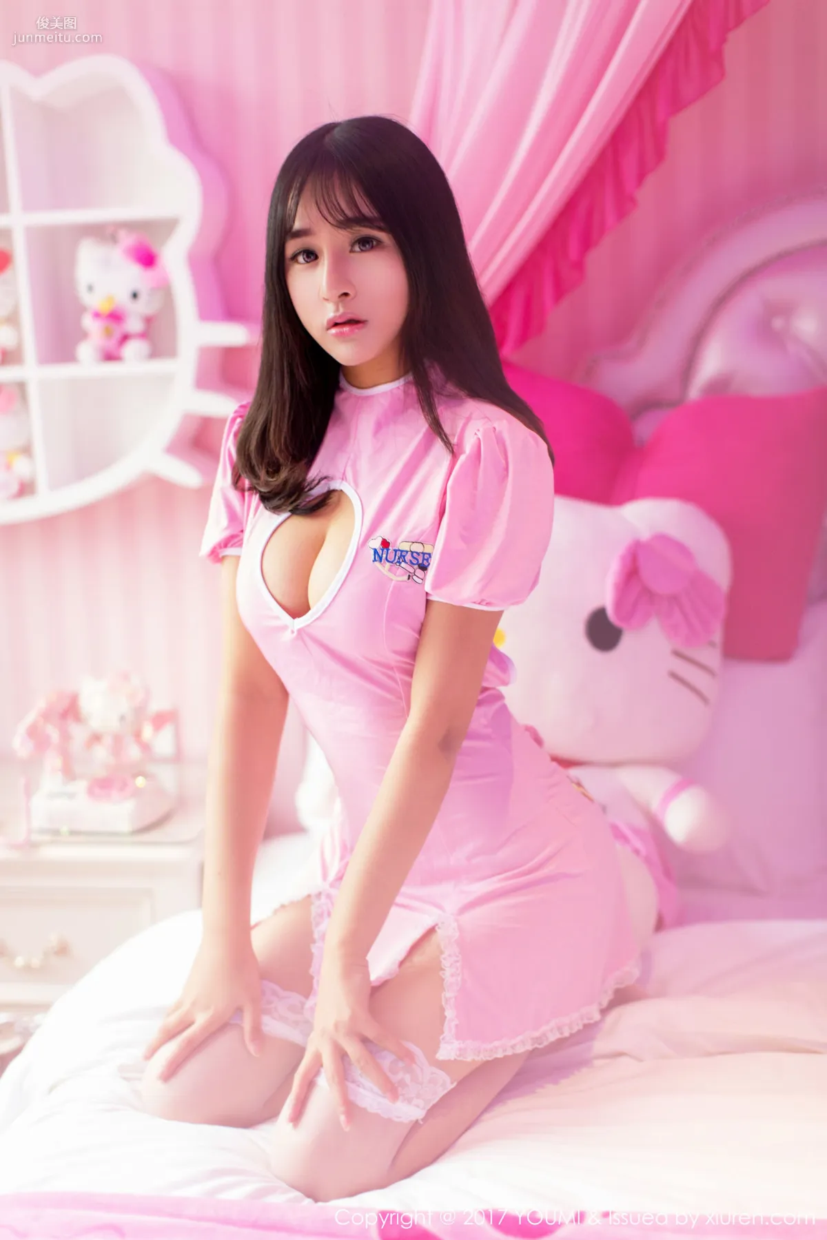Siqi Sukiiii "Nurse Uniform, Lace, Flight Attendant Uniform" [YouMi] Vol.012 Photo Set photo 43