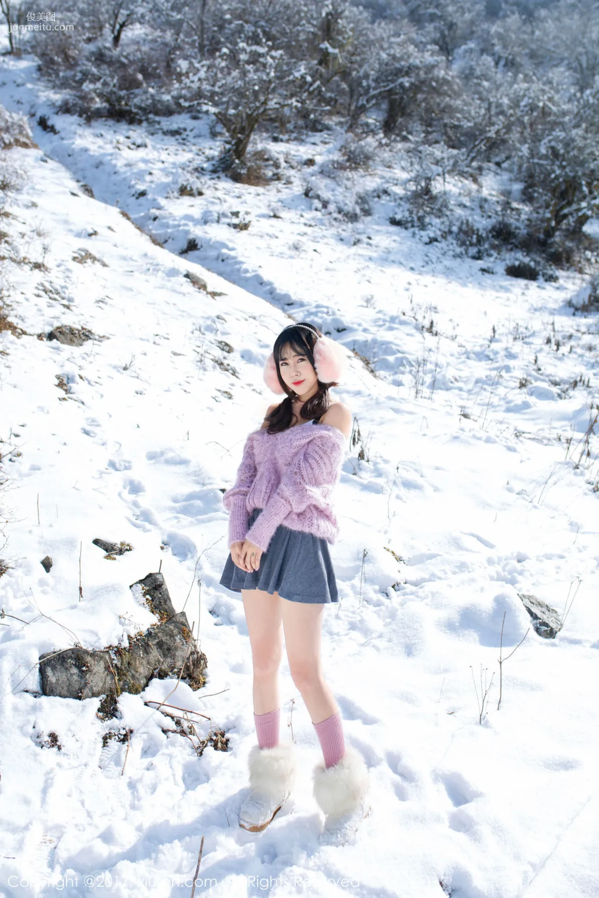 Dou Douliang Youlina, Winter Snow Nude Photography [XiuRen] No.720 Photo Set photo 12