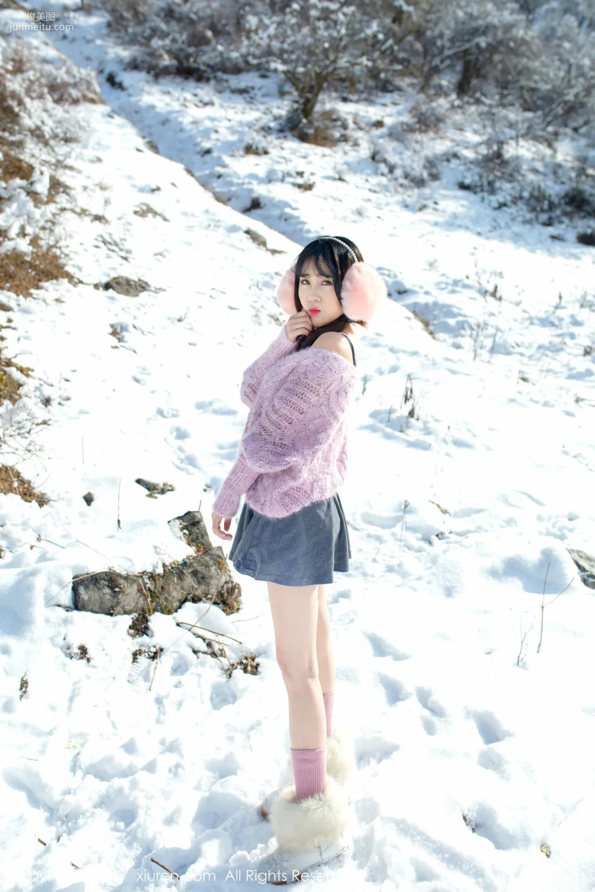 Dou Douliang Youlina, Winter Snow Nude Photography [XiuRen] No.720 Photo Set photo 7