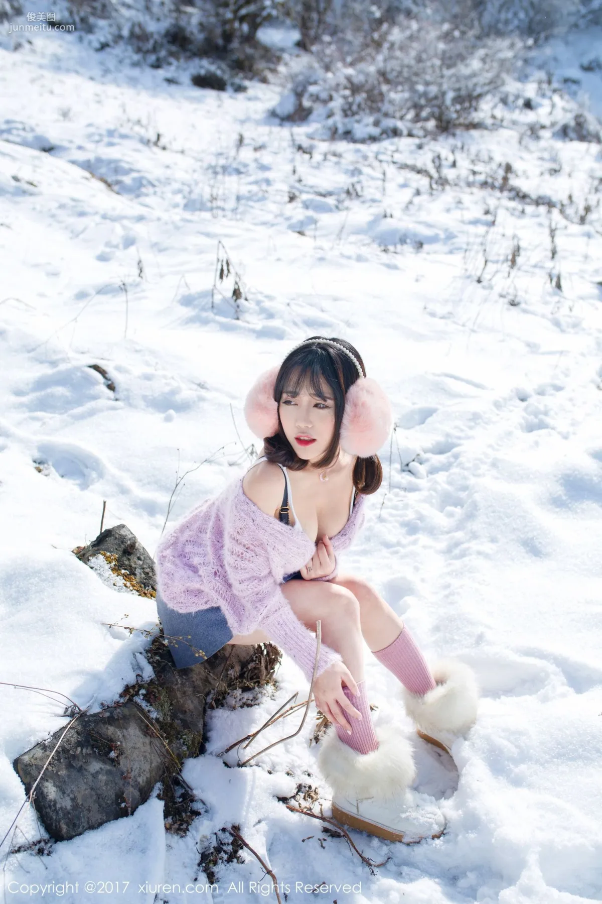 Dou Douliang Youlina, Winter Snow Nude Photography [XiuRen] No.720 Photo Set photo 48