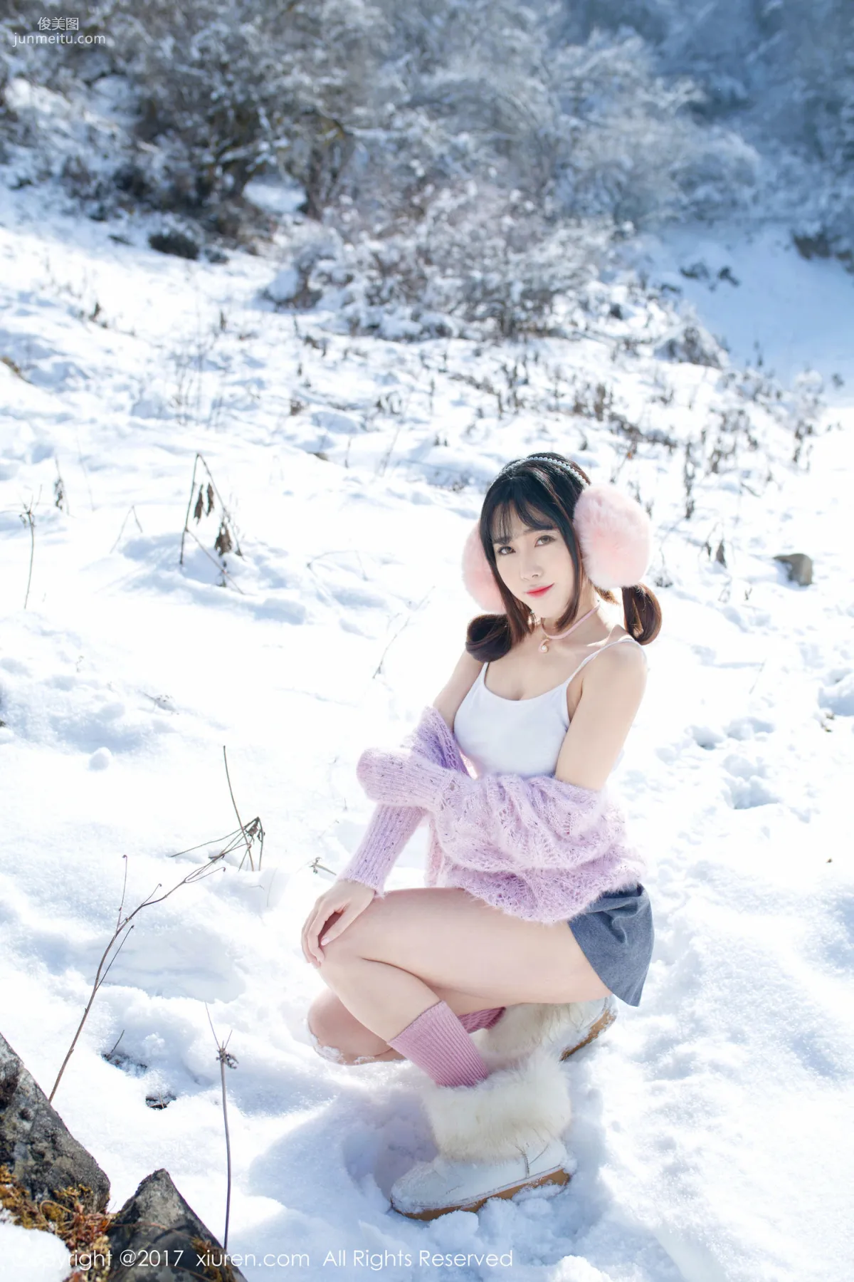 Dou Douliang Youlina, Winter Snow Nude Photography [XiuRen] No.720 Photo Set photo 50