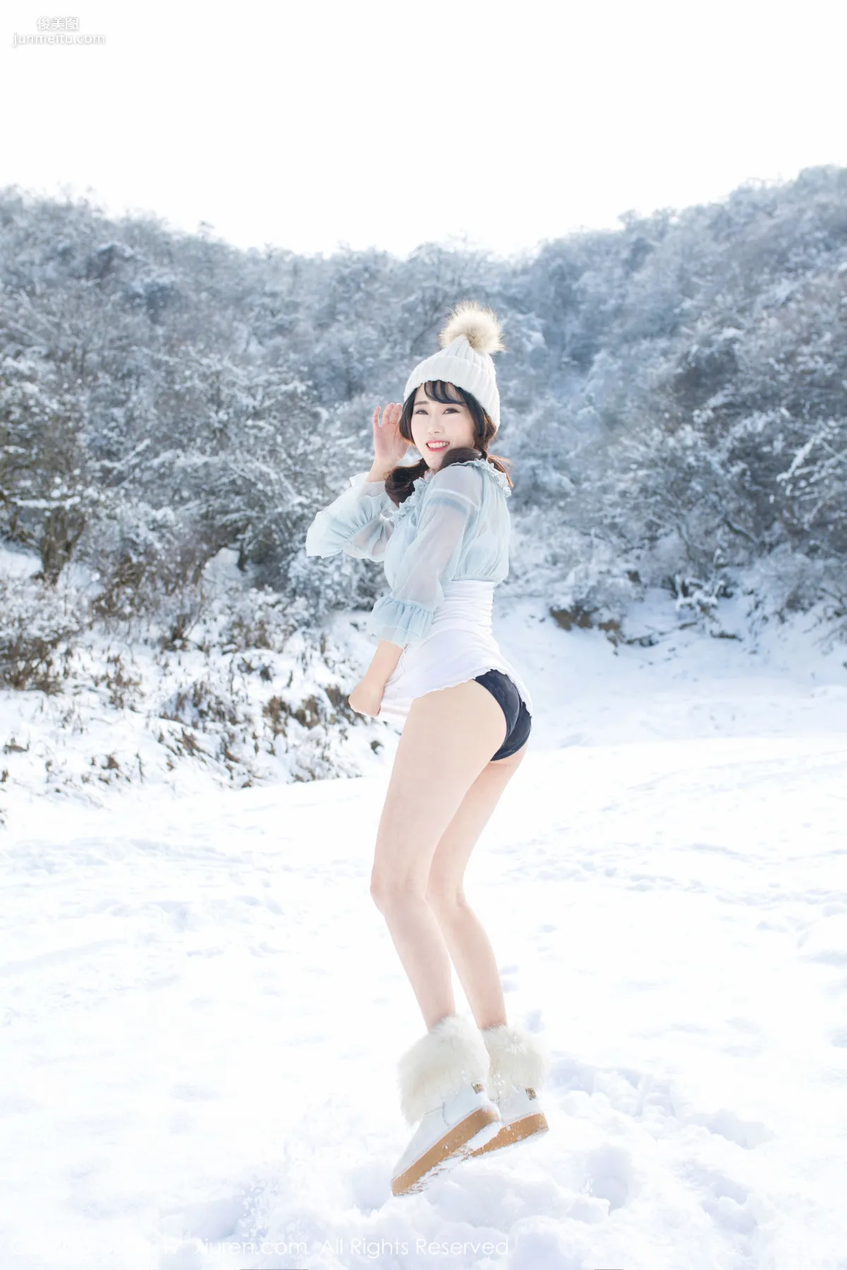 Dou Douliang Youlina, Winter Snow Nude Photography [XiuRen] No.720 Photo Set photo 29