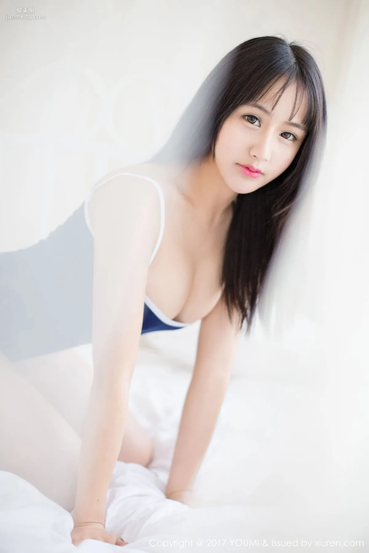 Siqi Sukiiii, Open-Back Sweater and School Swimsuit [YouMi] Vol.038 Photo Set photo 39