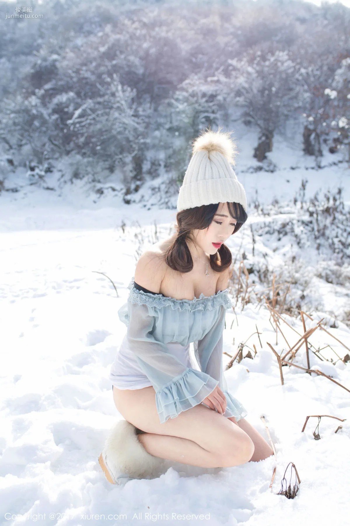 Dou Douliang Youlina, Winter Snow Nude Photography [XiuRen] No.720 Photo Set photo 42