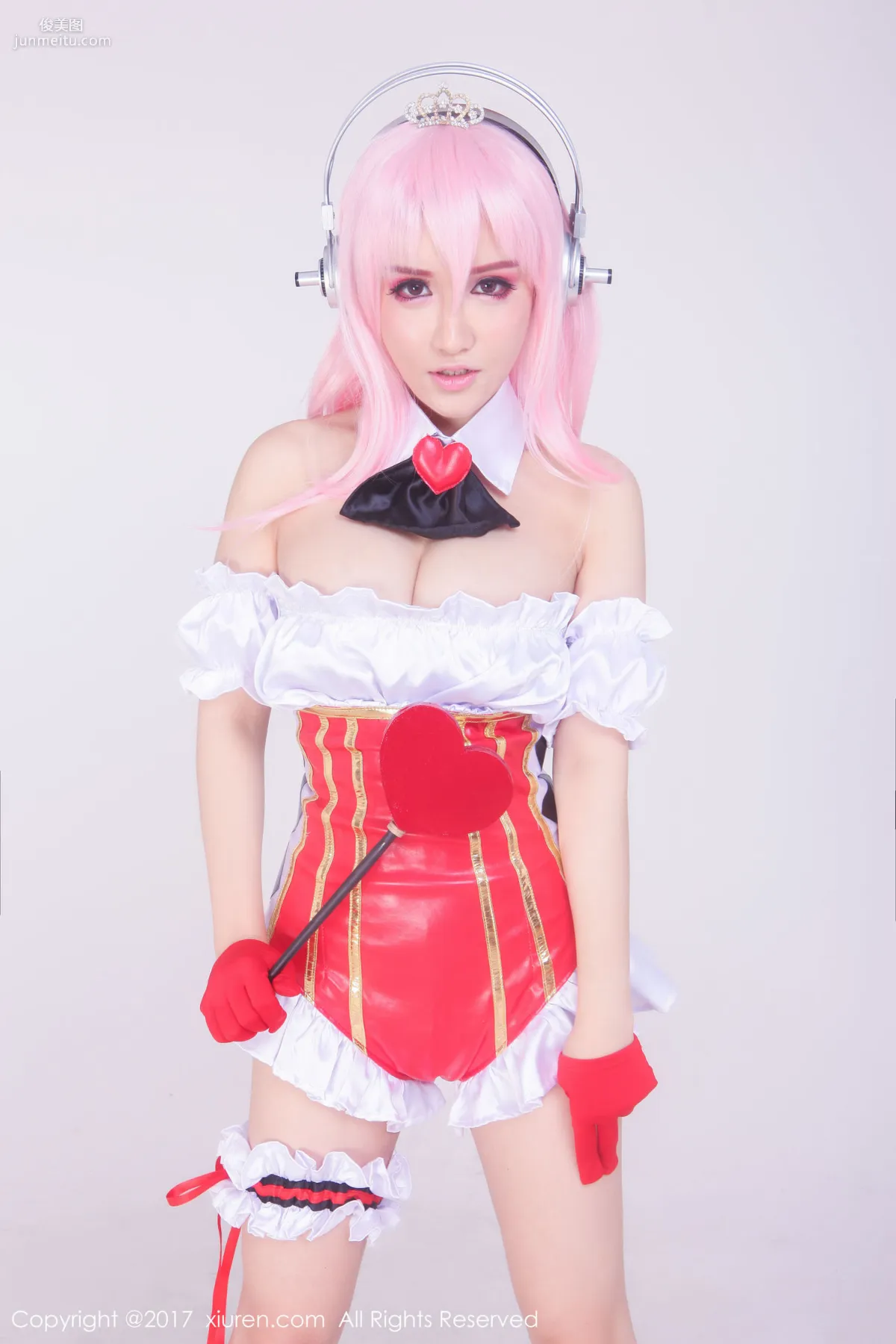 K8 Aojiao Mengmeng Vivian "COS Super Sonico + Dreamy Rainbow Skirt" [XiuRen] No.722 Photo Set photo 23