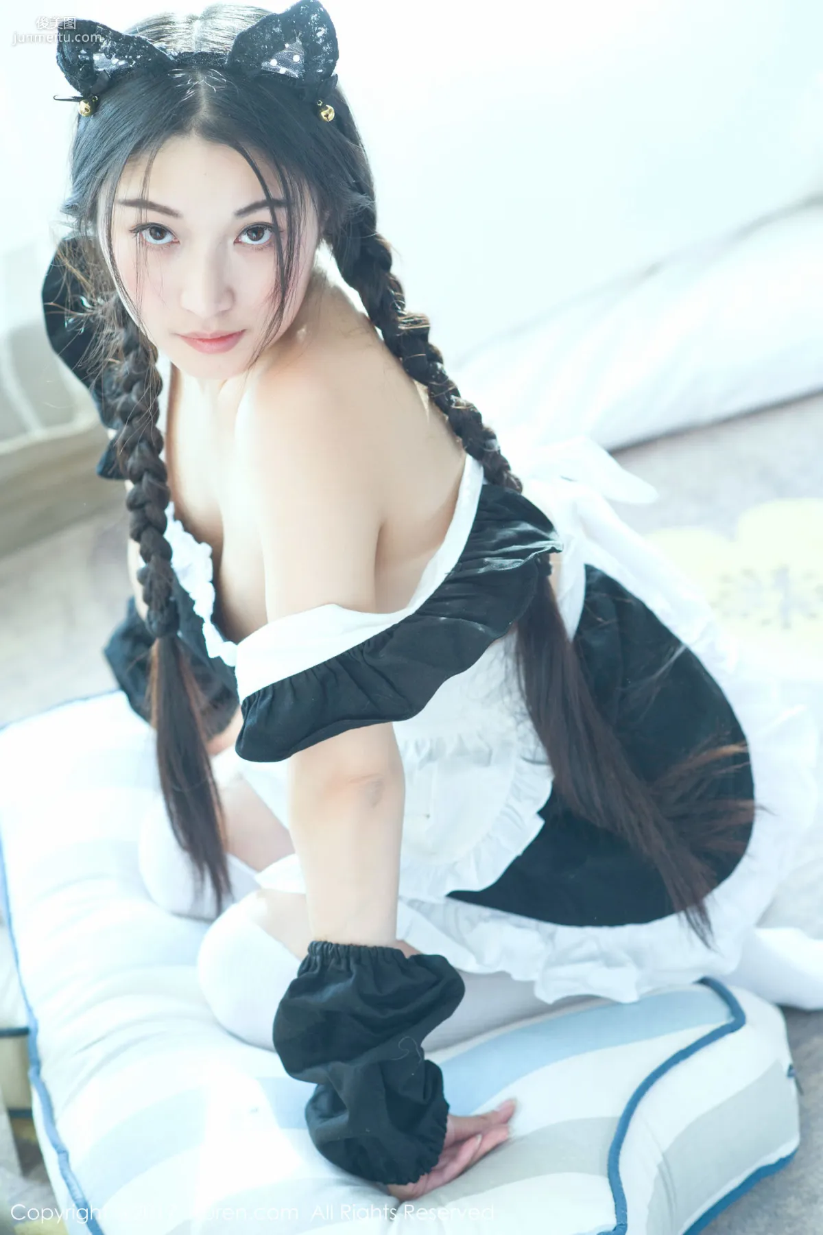 Panpan Yijiu, Transparent Cheongsam and Japanese Style Maid Outfit [XiuRen] No.732 Photo Set photo 9