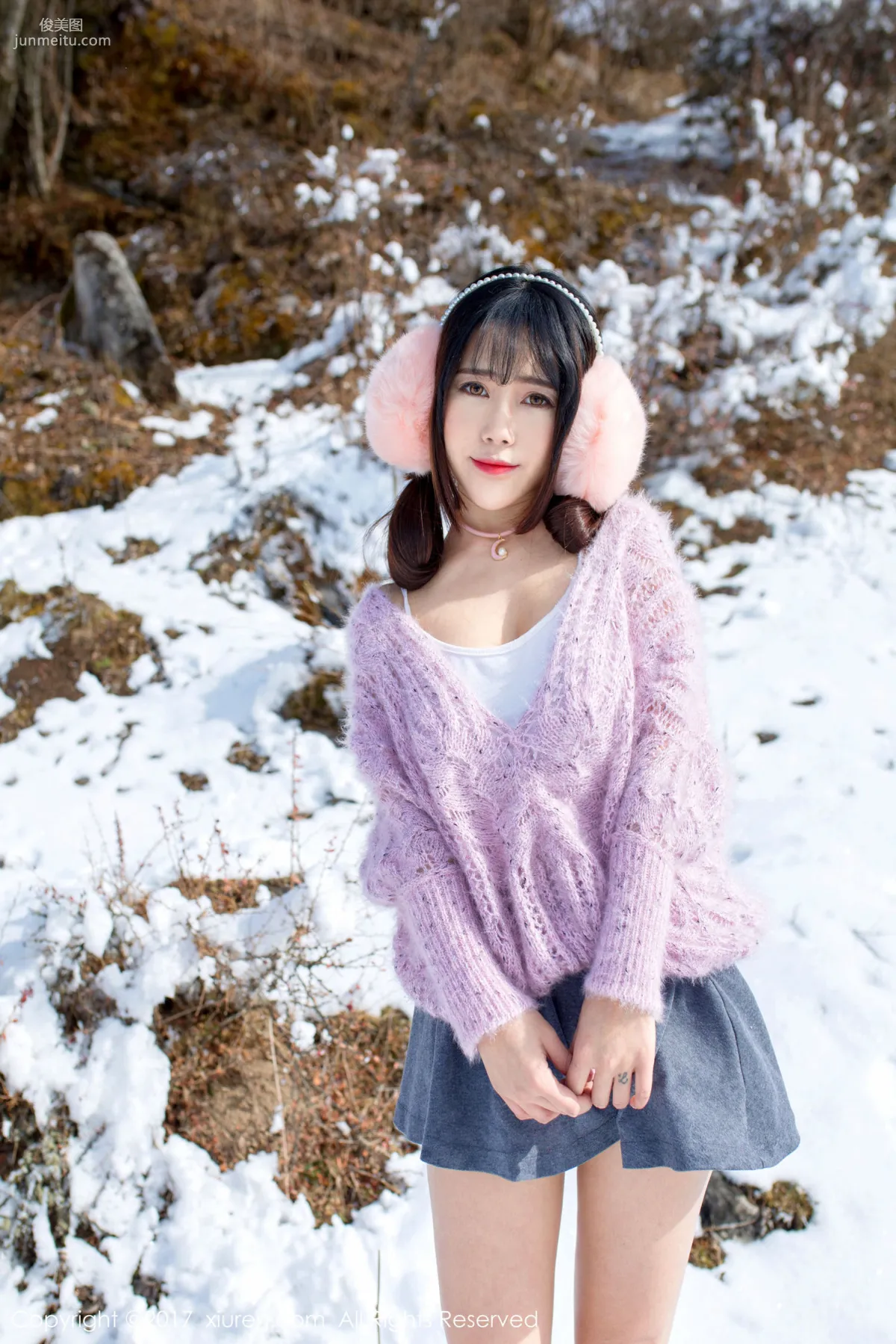 Dou Douliang Youlina, Winter Snow Nude Photography [XiuRen] No.720 Photo Set photo 11