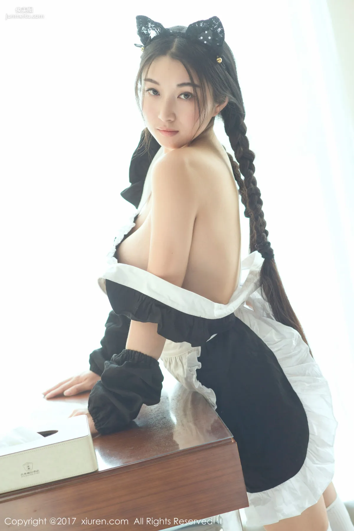 Panpan Yijiu, Transparent Cheongsam and Japanese Style Maid Outfit [XiuRen] No.732 Photo Set photo 2