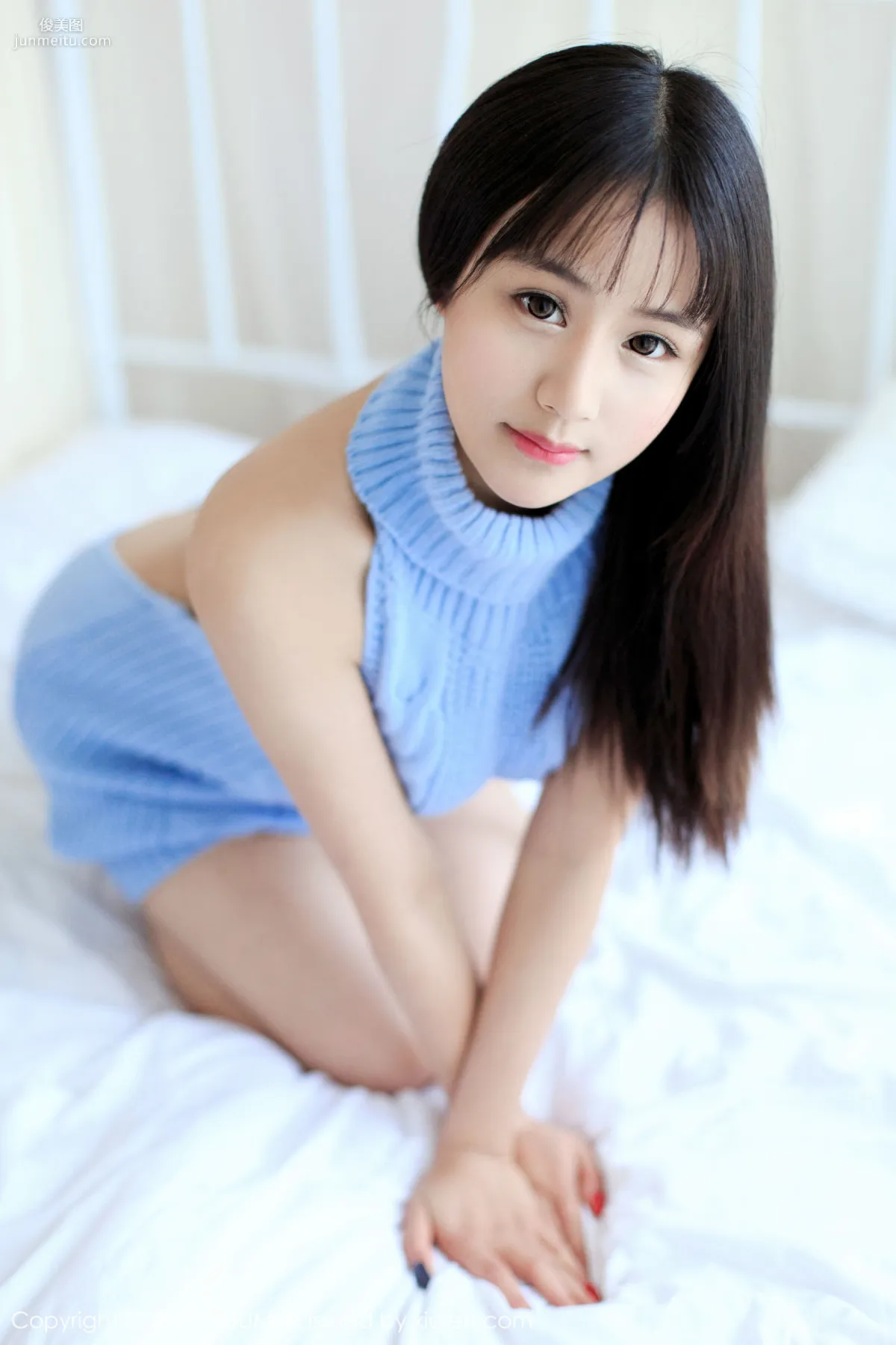 Siqi Sukiiii, Open-Back Sweater and School Swimsuit [YouMi] Vol.038 Photo Set photo 4
