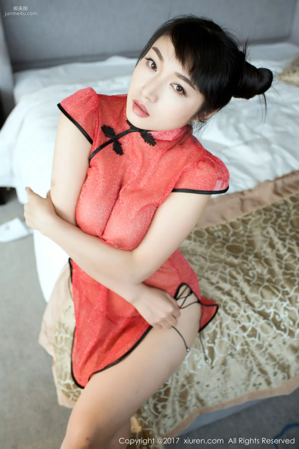 Panpan Yijiu, Transparent Cheongsam and Japanese Style Maid Outfit [XiuRen] No.732 Photo Set photo 14