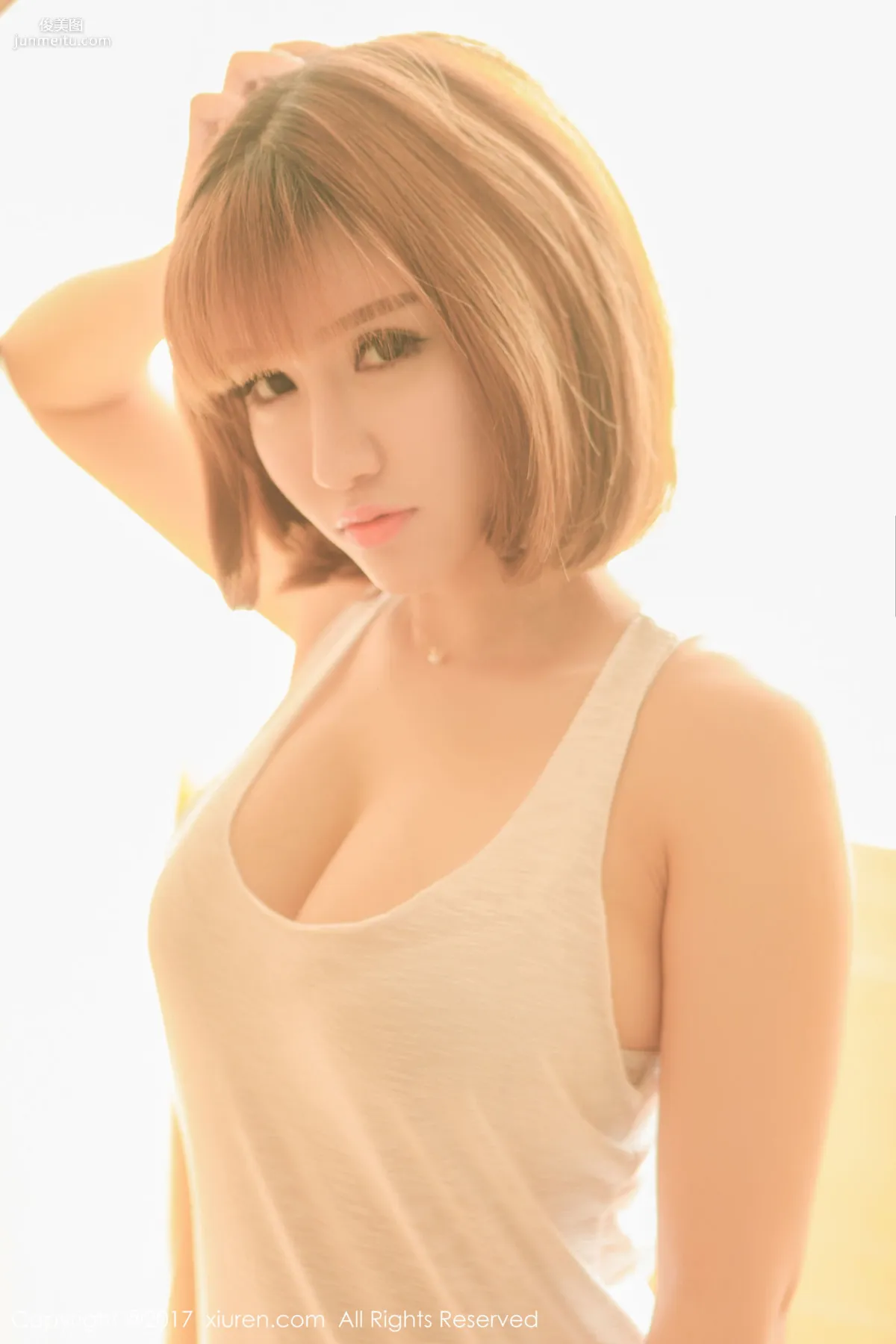 K8 Aojiao Mengmeng Vivian "COS Super Sonico + Dreamy Rainbow Skirt" [XiuRen] No.722 Photo Set photo 13
