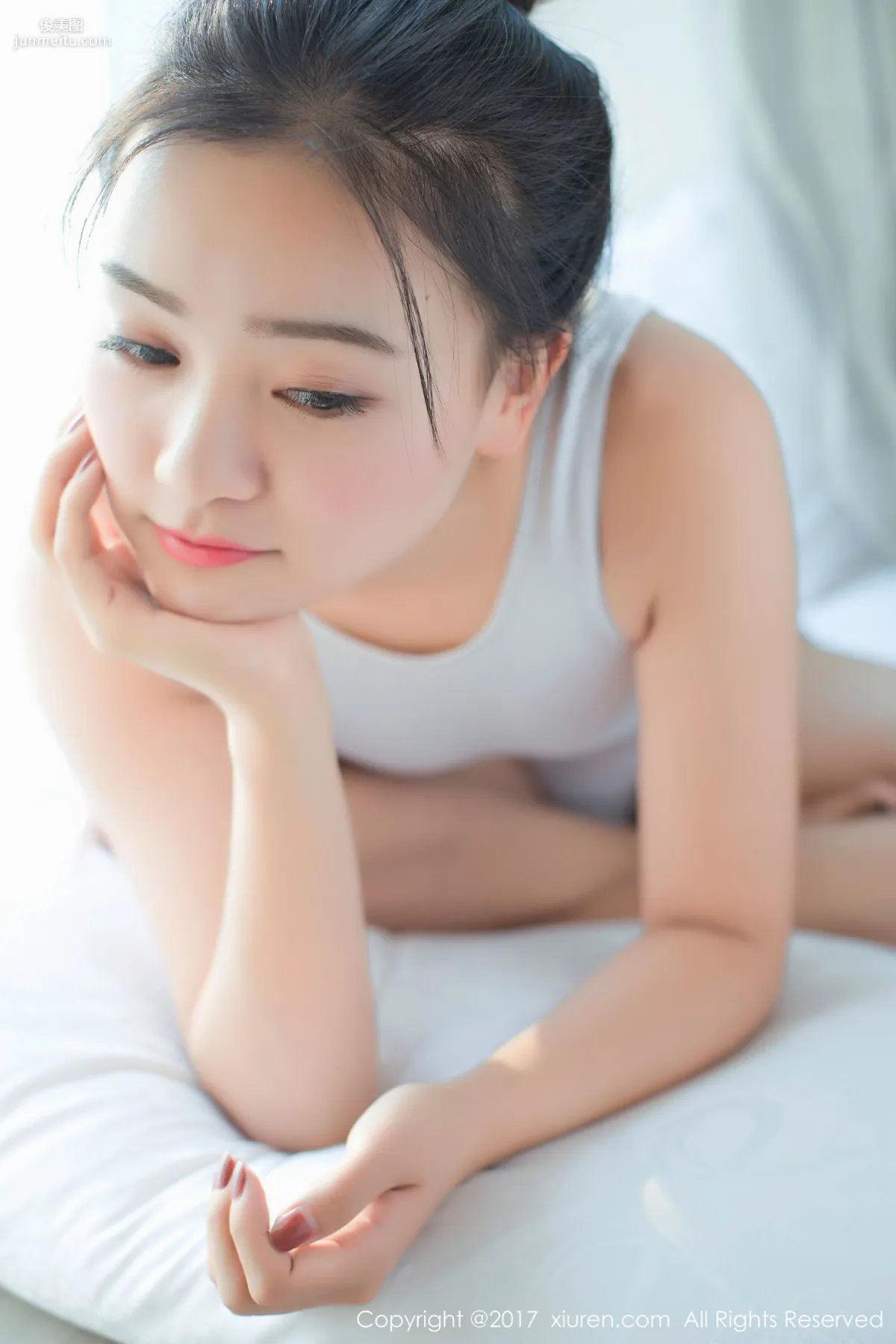 Mi Linna, School Swimsuit, Low-Cut Leotard [XiuRen] No.684 Photo Set photo 38