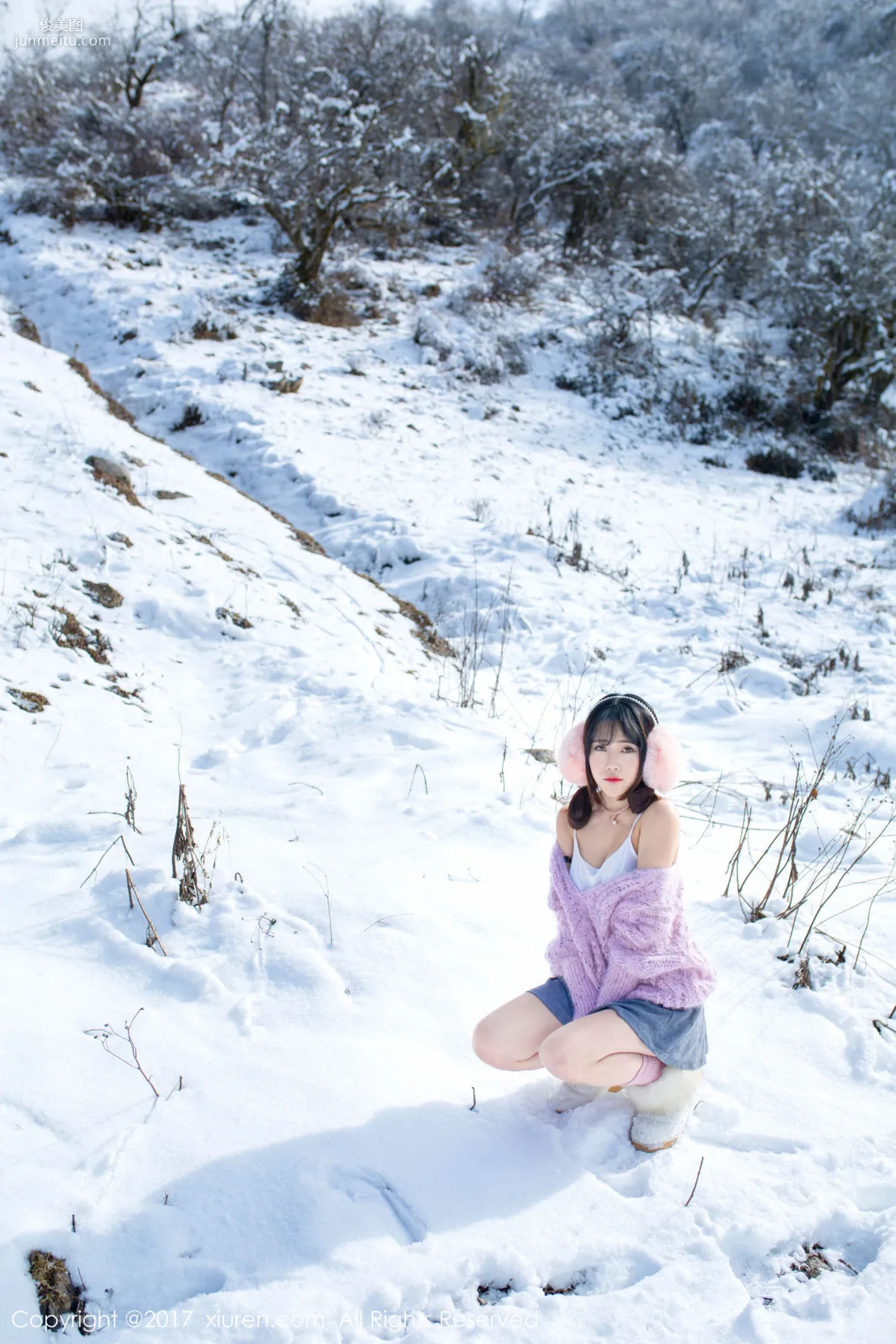 Dou Douliang Youlina, Winter Snow Nude Photography [XiuRen] No.720 Photo Set photo 6