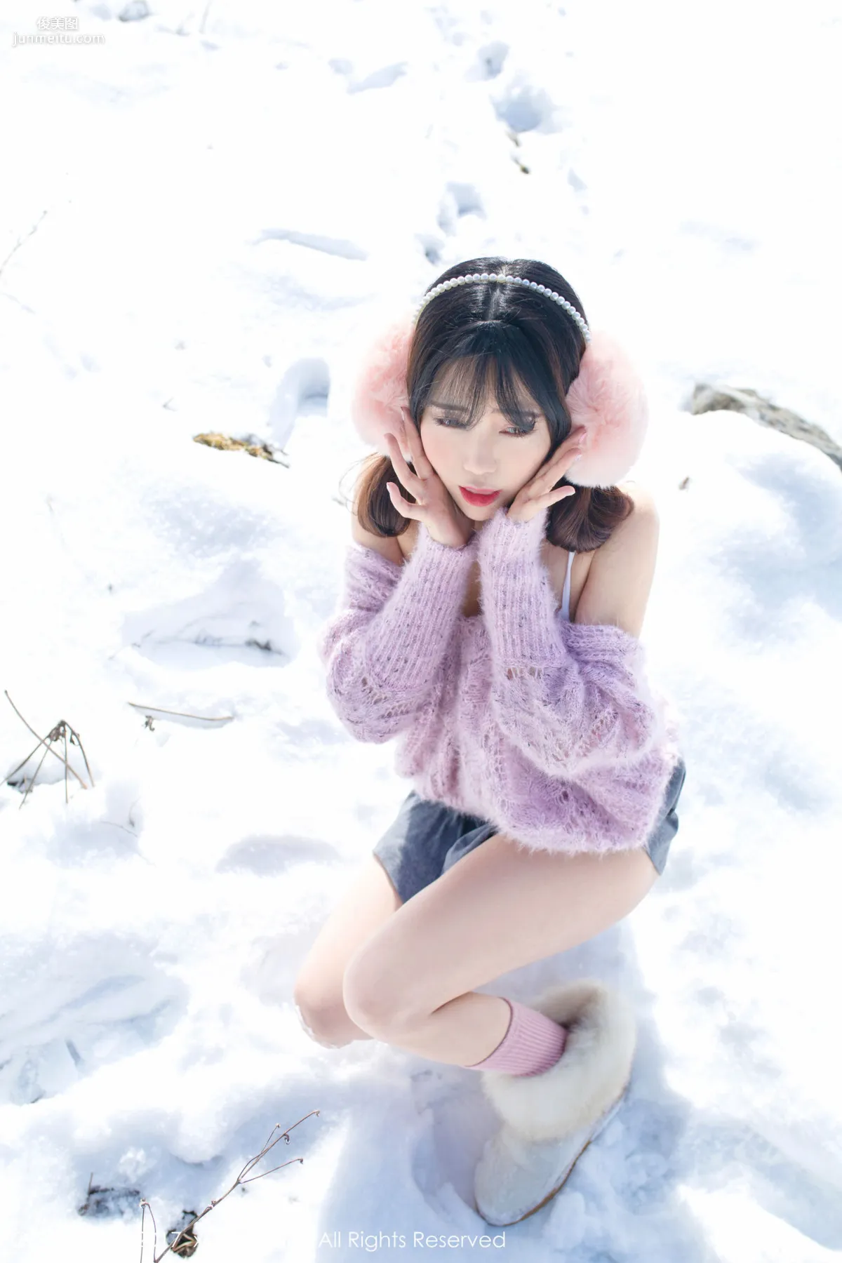 Dou Douliang Youlina, Winter Snow Nude Photography [XiuRen] No.720 Photo Set photo 3
