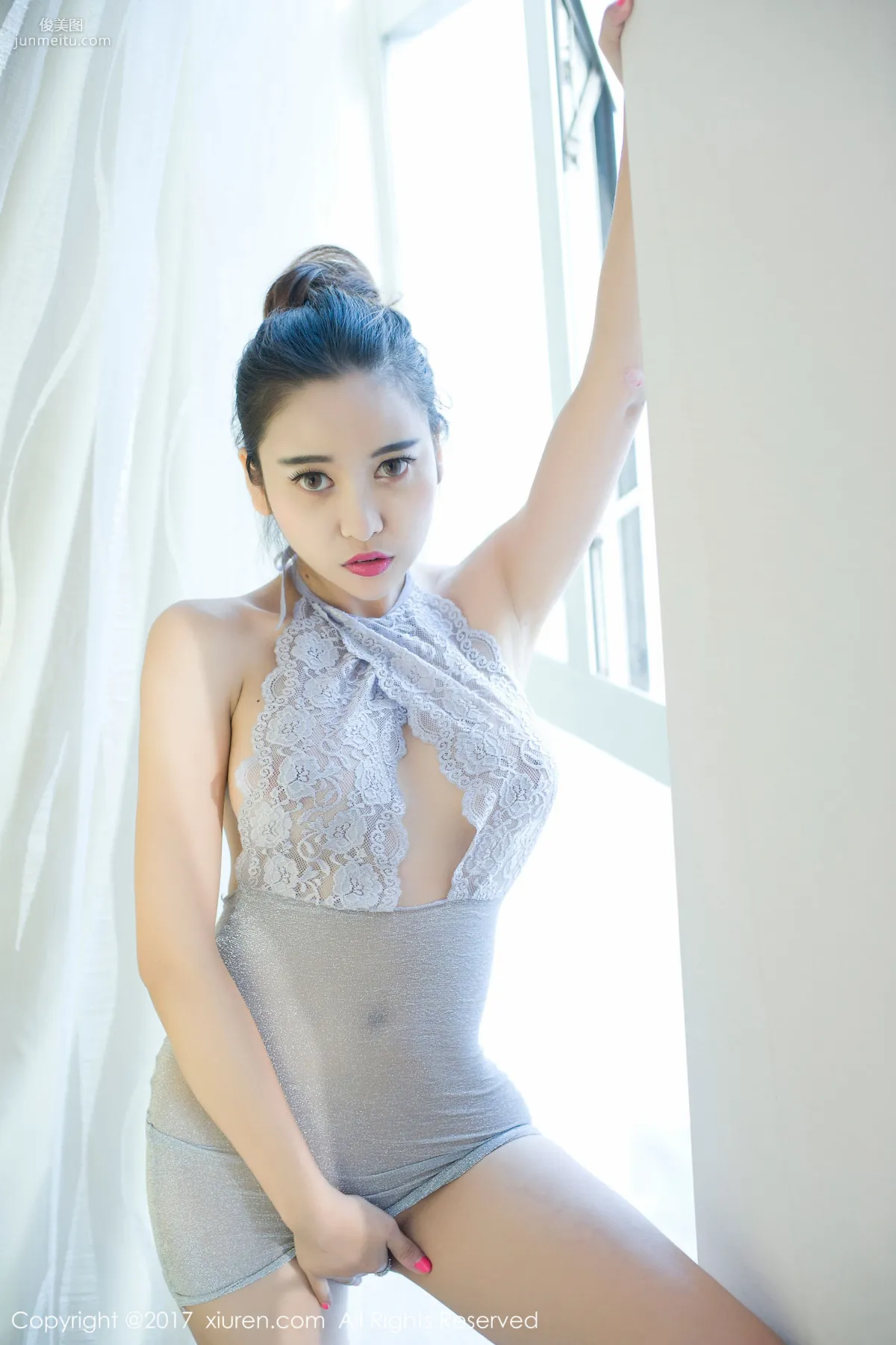 Li Zixi, Red Ribbon Bondage + Open-Chest See-Through Outfit [XiuRen] No.717 Photo Set photo 54