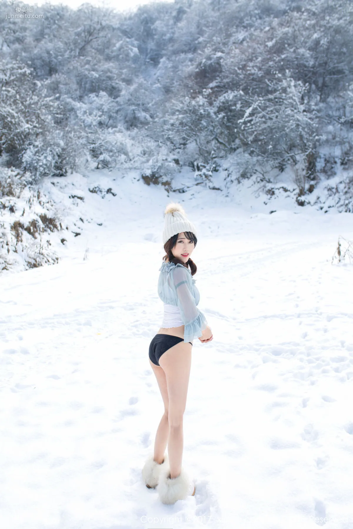 Dou Douliang Youlina, Winter Snow Nude Photography [XiuRen] No.720 Photo Set photo 27
