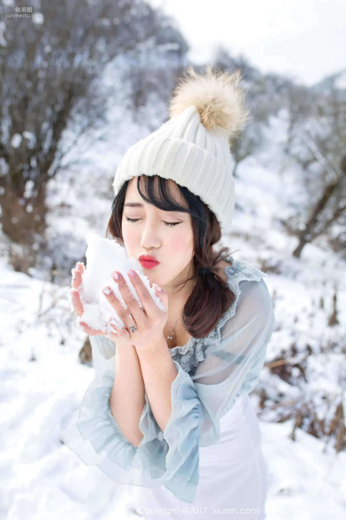 Dou Douliang Youlina, Winter Snow Nude Photography [XiuRen] No.720 Photo Set photo 37