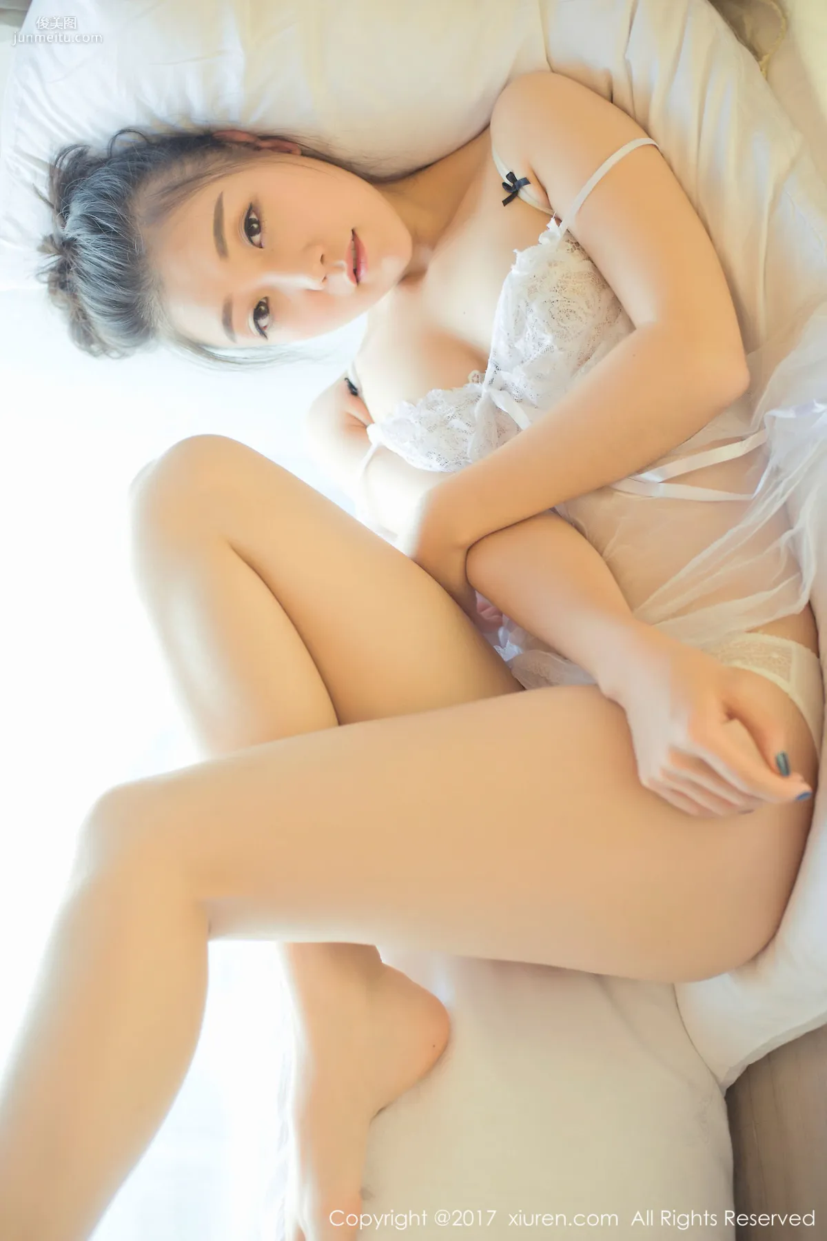 Model Chen Meng《Fresh and Clear Girl Temptation Like a Jasmine Flower》 [XiuRen] No.690 Photo Set photo 54