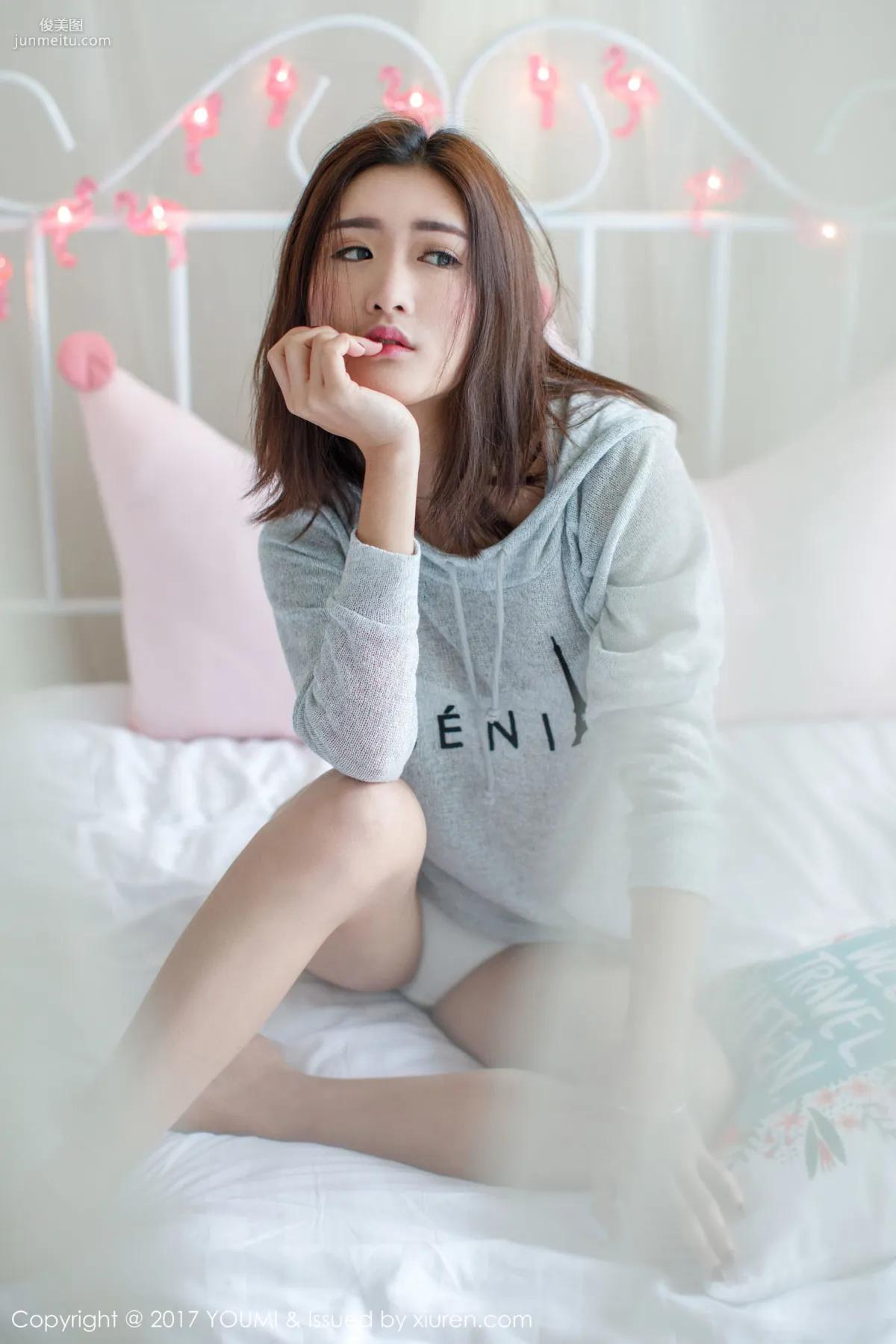 Zhou Yanlin LIN Sexy Lace Lingerie + Nurse Uniform Seduction [YouMi] Vol.026 Photo Set photo 10