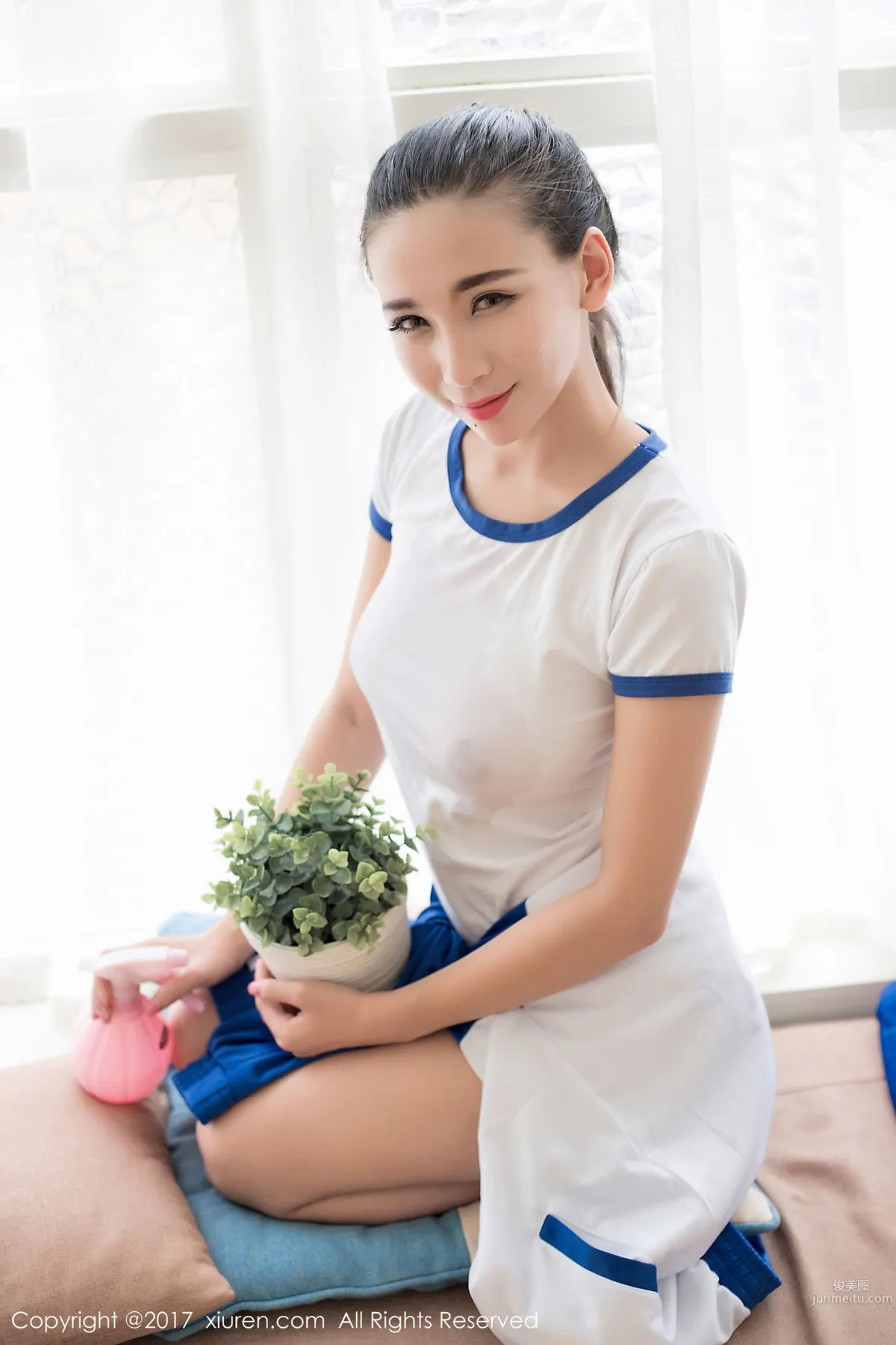 Zhao Ying, Japanese School Uniform + Sportswear [XiuRen] No.765 Photo Set photo 44