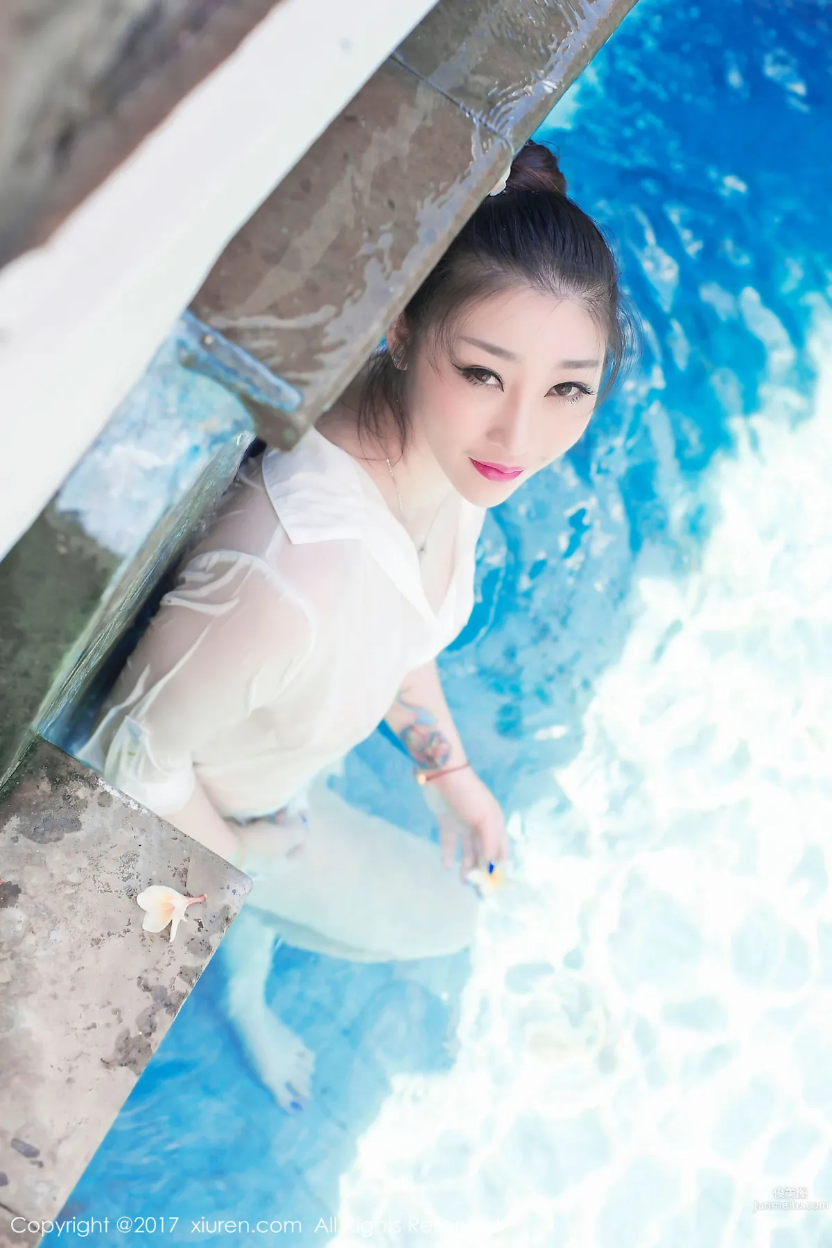 Daji Toxic, Wet Shirt + Bubble Bath [XiuRen] No.781 Photo Set photo 38