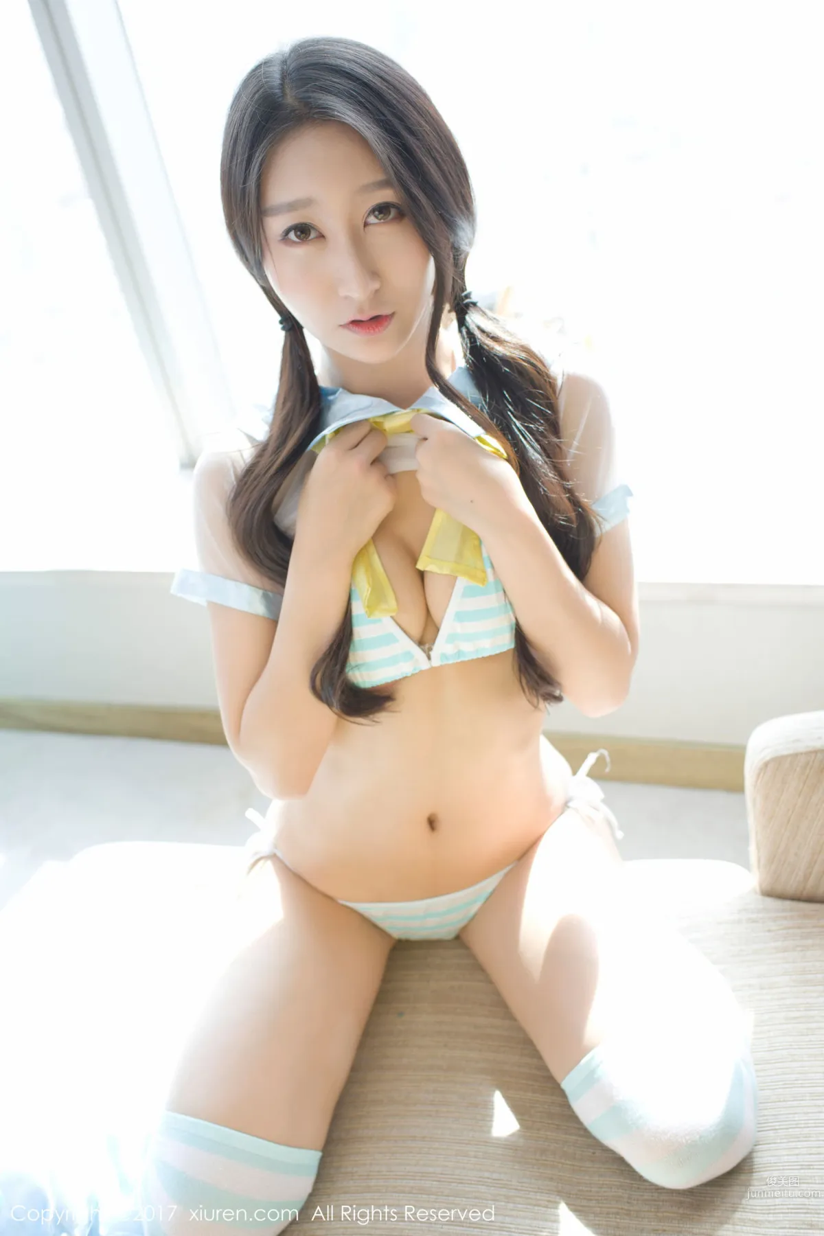 Zhao Xier "Bathtub Camisole Lace + See-Through School Uniform" [XiuRen] No.776 Photo Set photo 44