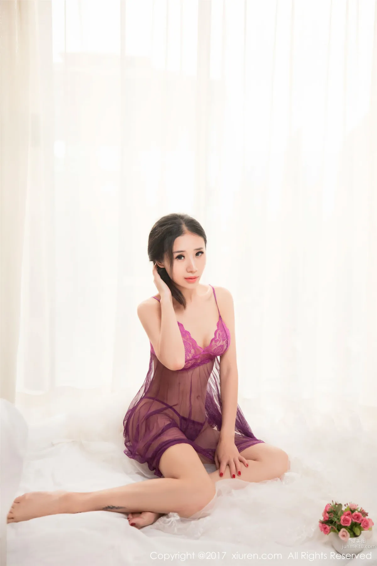 Xin Yi, Seduction Under See-Through Sleepwear [XiuRen] No.785 Photo Set photo 15