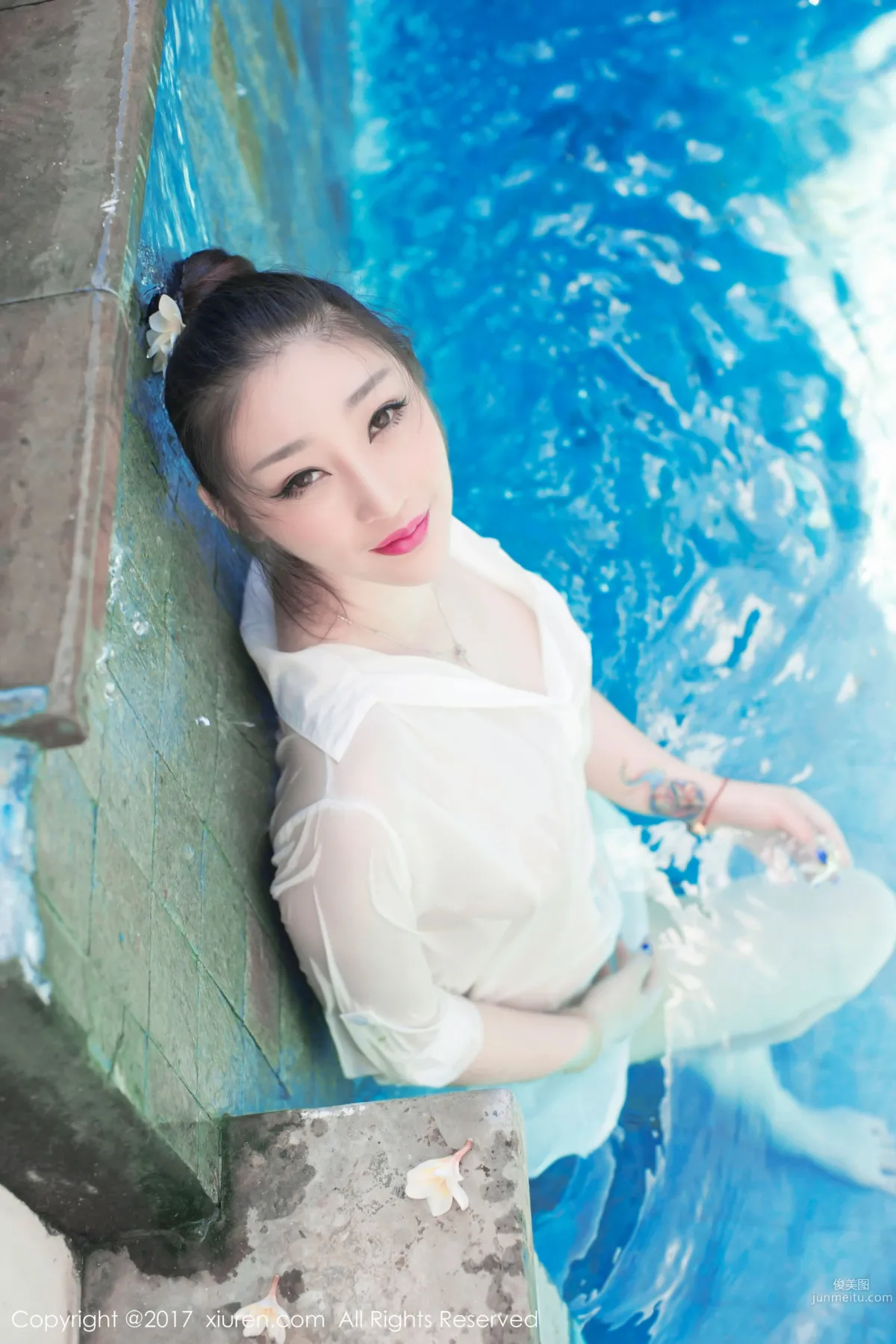Daji Toxic, Wet Shirt + Bubble Bath [XiuRen] No.781 Photo Set photo 34