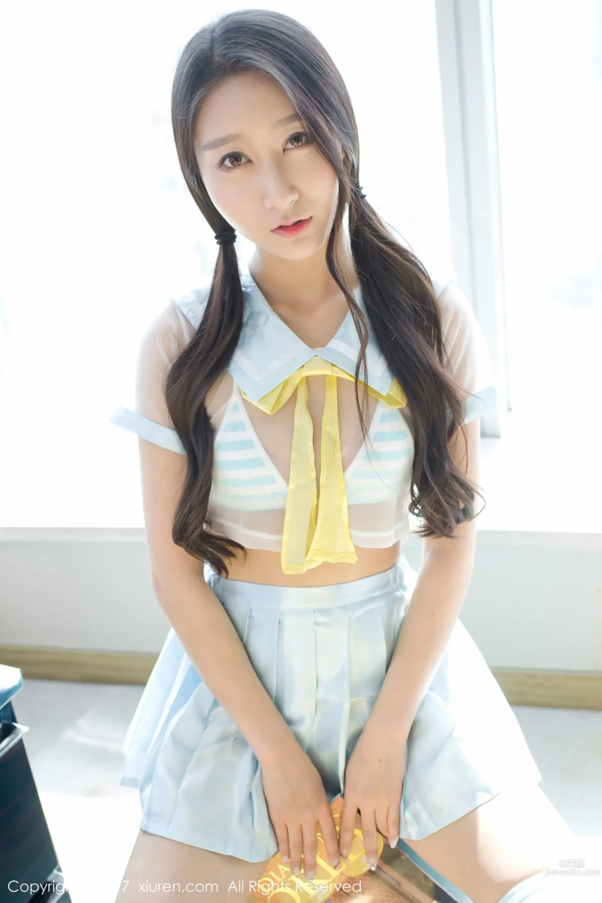 Zhao Xier "Bathtub Camisole Lace + See-Through School Uniform" [XiuRen] No.776 Photo Set photo 36