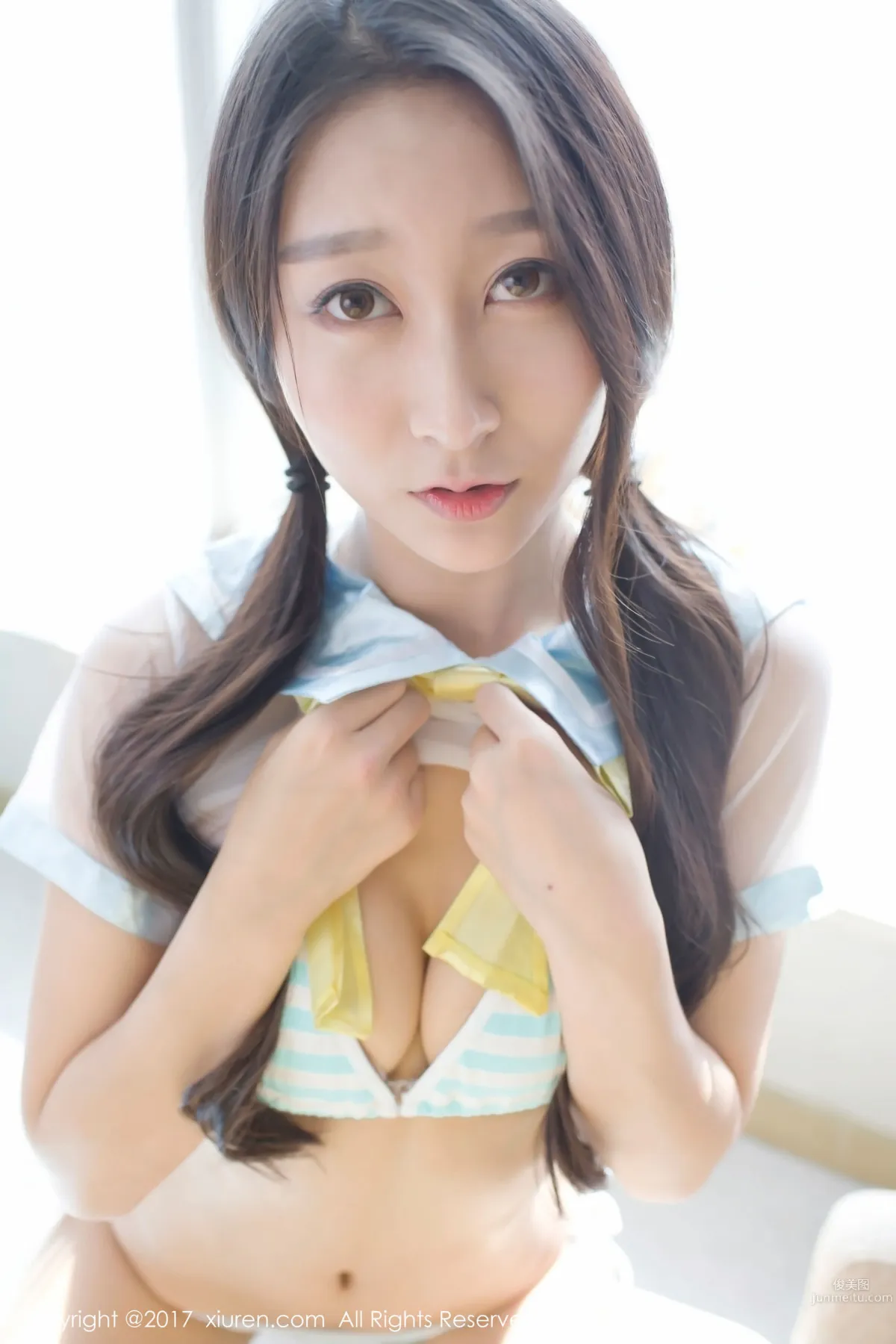 Zhao Xier "Bathtub Camisole Lace + See-Through School Uniform" [XiuRen] No.776 Photo Set photo 30