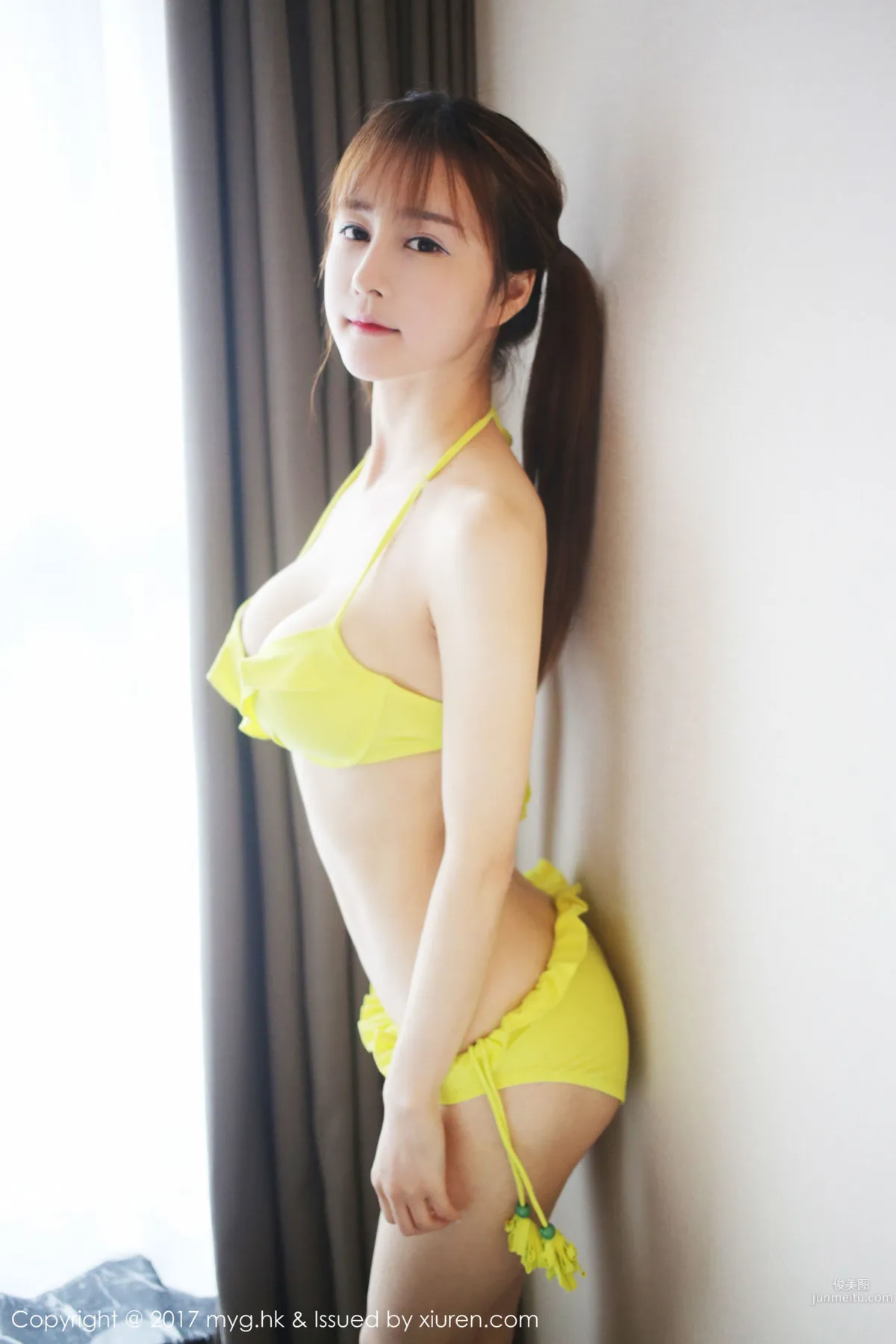 Cai Wenyu Angle "Sexy Red Dudou and Bikini Wet Body" [MyGirl] VOL.255 Photo Set photo 42