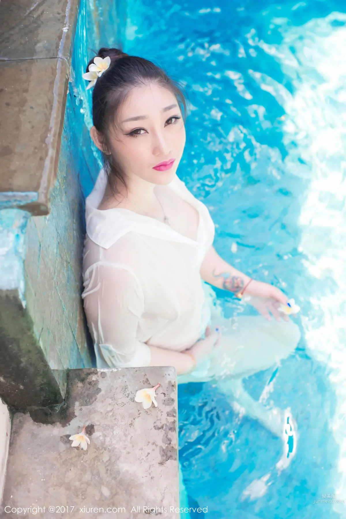 Daji Toxic, Wet Shirt + Bubble Bath [XiuRen] No.781 Photo Set photo 23