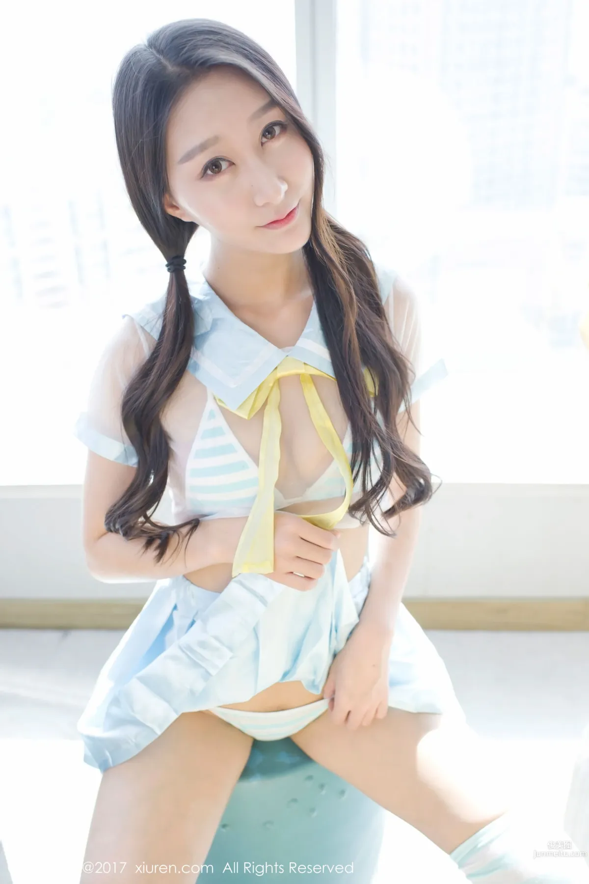 Zhao Xier "Bathtub Camisole Lace + See-Through School Uniform" [XiuRen] No.776 Photo Set photo 25