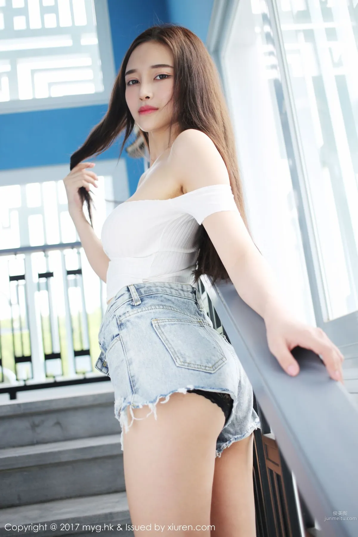 Tang Qier il, See-Through Lace Lingerie and Wet Swimsuit [MyGirl] VOL.258 Photo Set photo 8