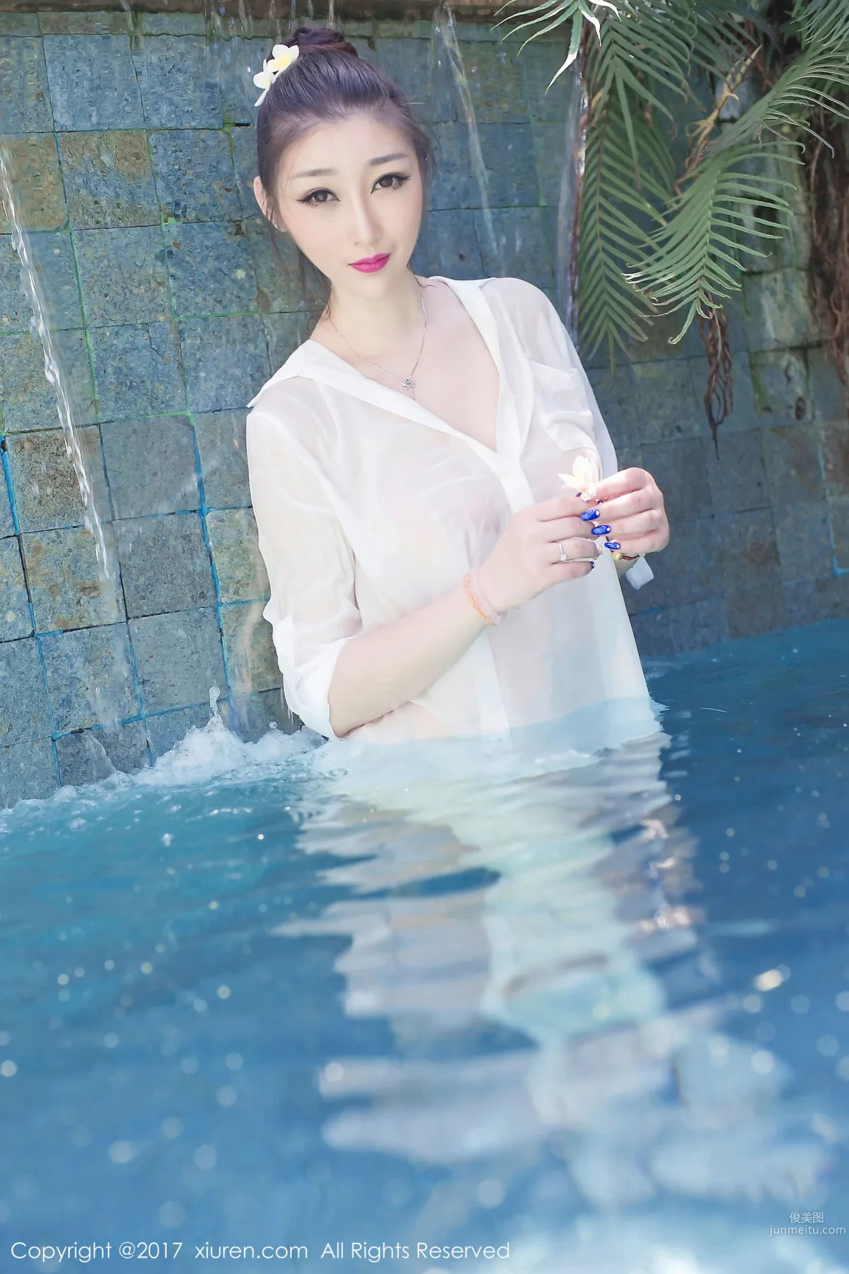 Daji Toxic, Wet Shirt + Bubble Bath [XiuRen] No.781 Photo Set photo 47