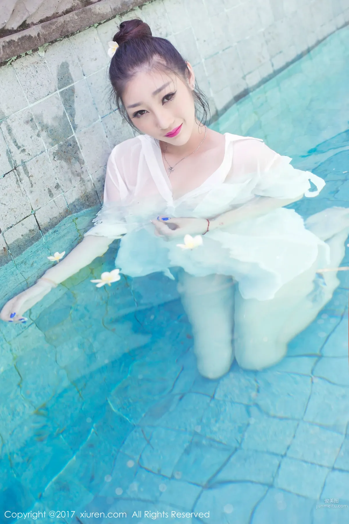 Daji Toxic, Wet Shirt + Bubble Bath [XiuRen] No.781 Photo Set photo 49