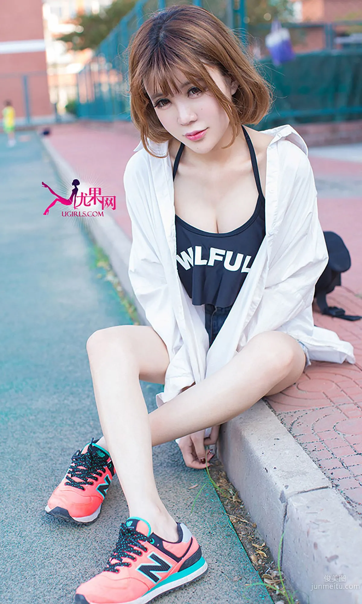 Lingzixin Alin, Sunshine on the Edge, Bright Smiling Face [Ugirls] No.054 Photo Set photo 7