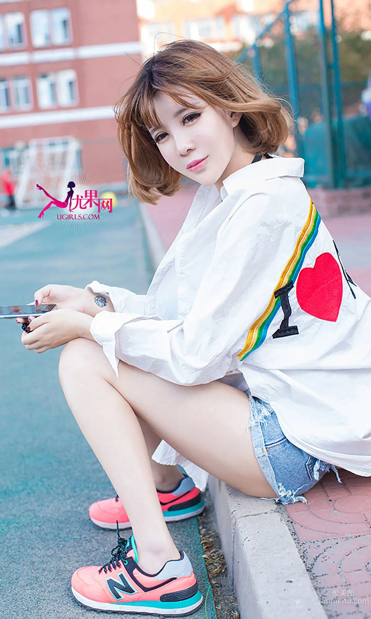 Lingzixin Alin, Sunshine on the Edge, Bright Smiling Face [Ugirls] No.054 Photo Set photo 5