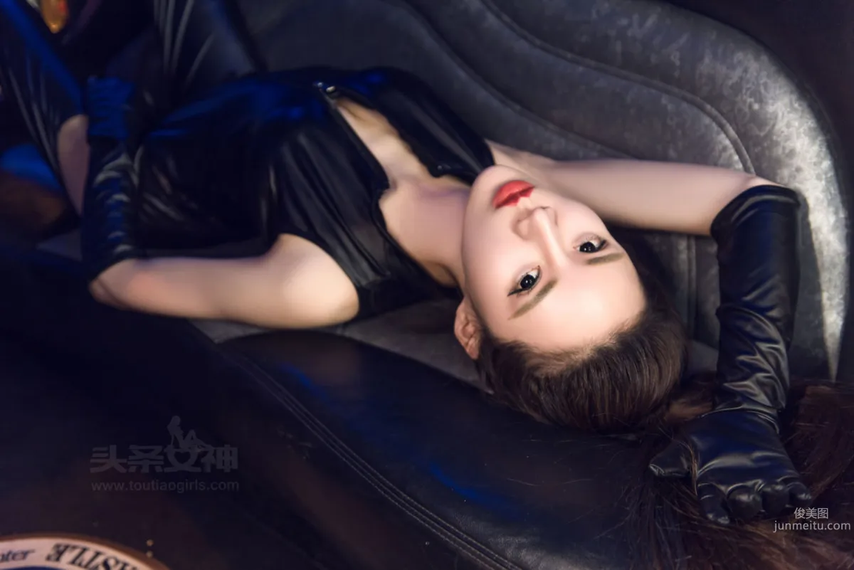 Fan Anni, Black Leather Extreme Rope Torture [TouTiao Goddess] Photo Set photo 19