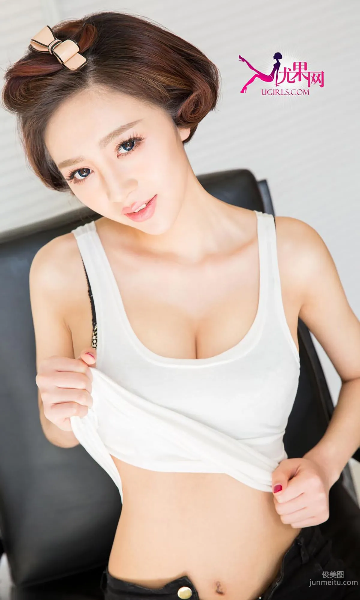 Wenjing Autism, Short-Haired Beauty [Ugirls App] No.291 Photo Set photo 9
