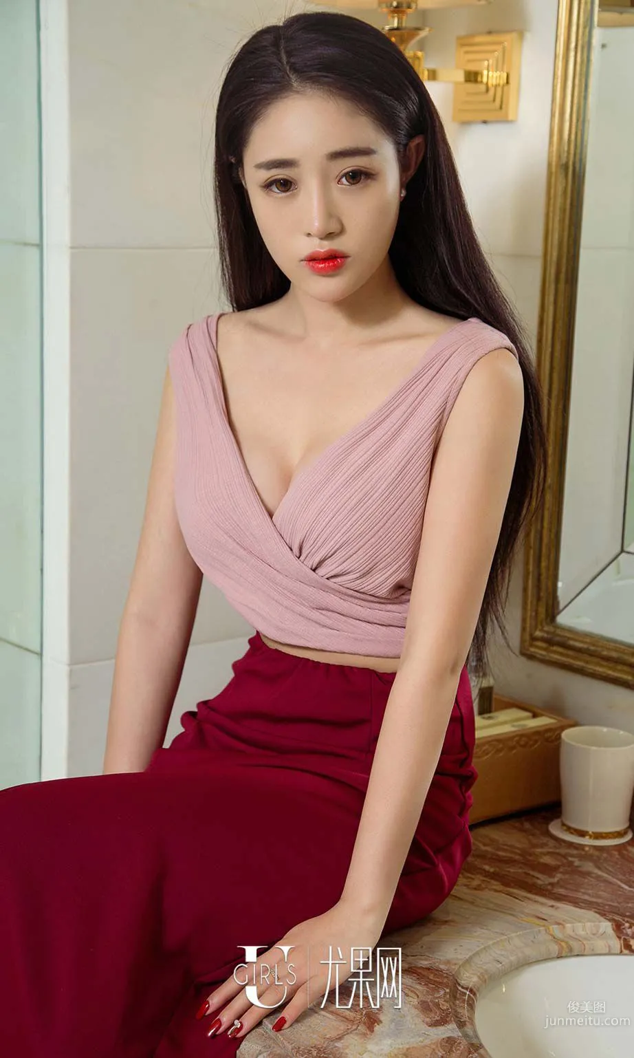 Yue Er, Crescent Moon [Ugirls] No.589 Photo Set photo 29