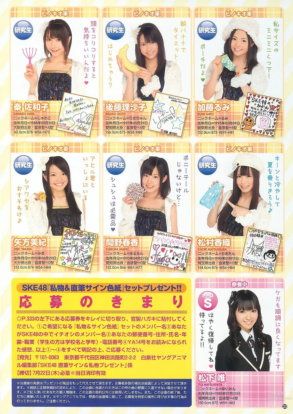 SKE48 大島麻衣 [Young Animal] 2010年No.14 寫真雜志 32
