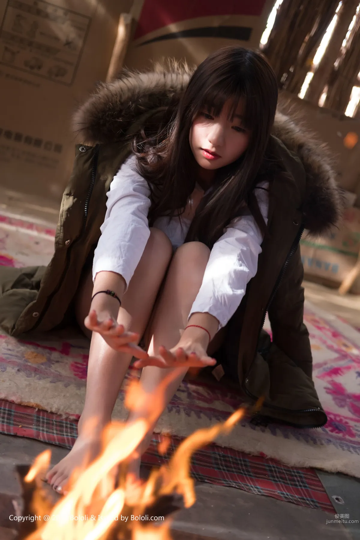 Zhou Wen (Qiuqiu), Campfire and Desert Journey [Jimeng Culture] KIM012 Photo Set photo 12