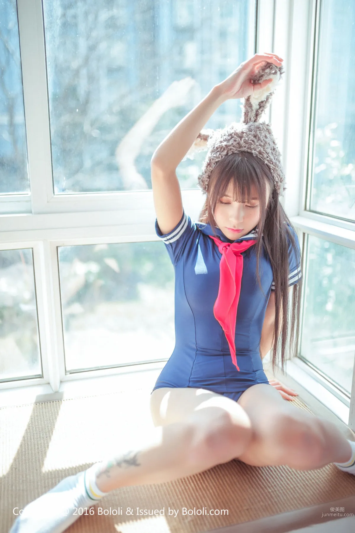 Xia Meijiang 《Cute Donkey School Swimsuit》 [Bololi] BOL.034 Photo Set photo 8