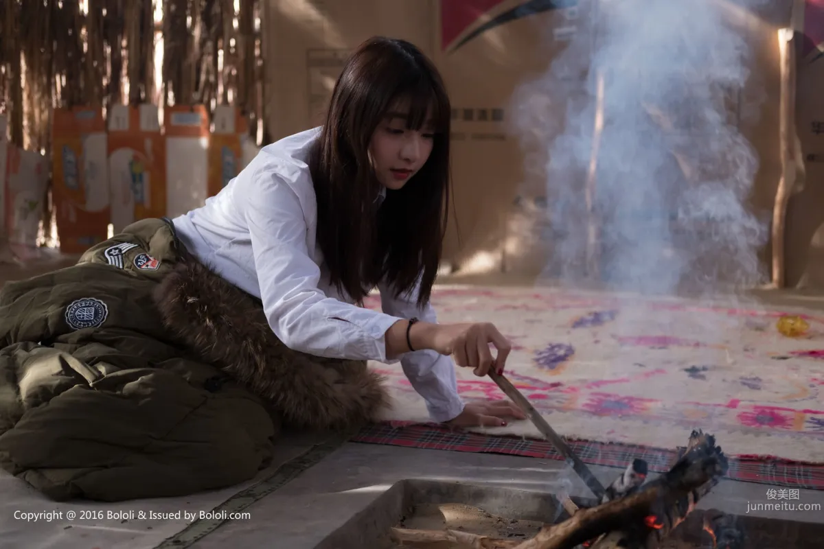 Zhou Wen (Qiuqiu), Campfire and Desert Journey [Jimeng Culture] KIM012 Photo Set photo 24