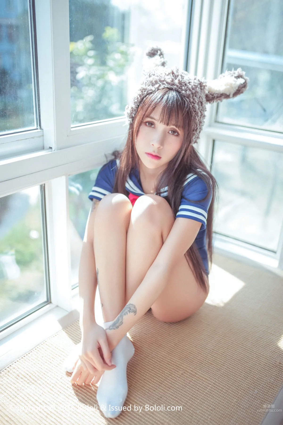 Xia Meijiang 《Cute Donkey School Swimsuit》 [Bololi] BOL.034 Photo Set photo 51