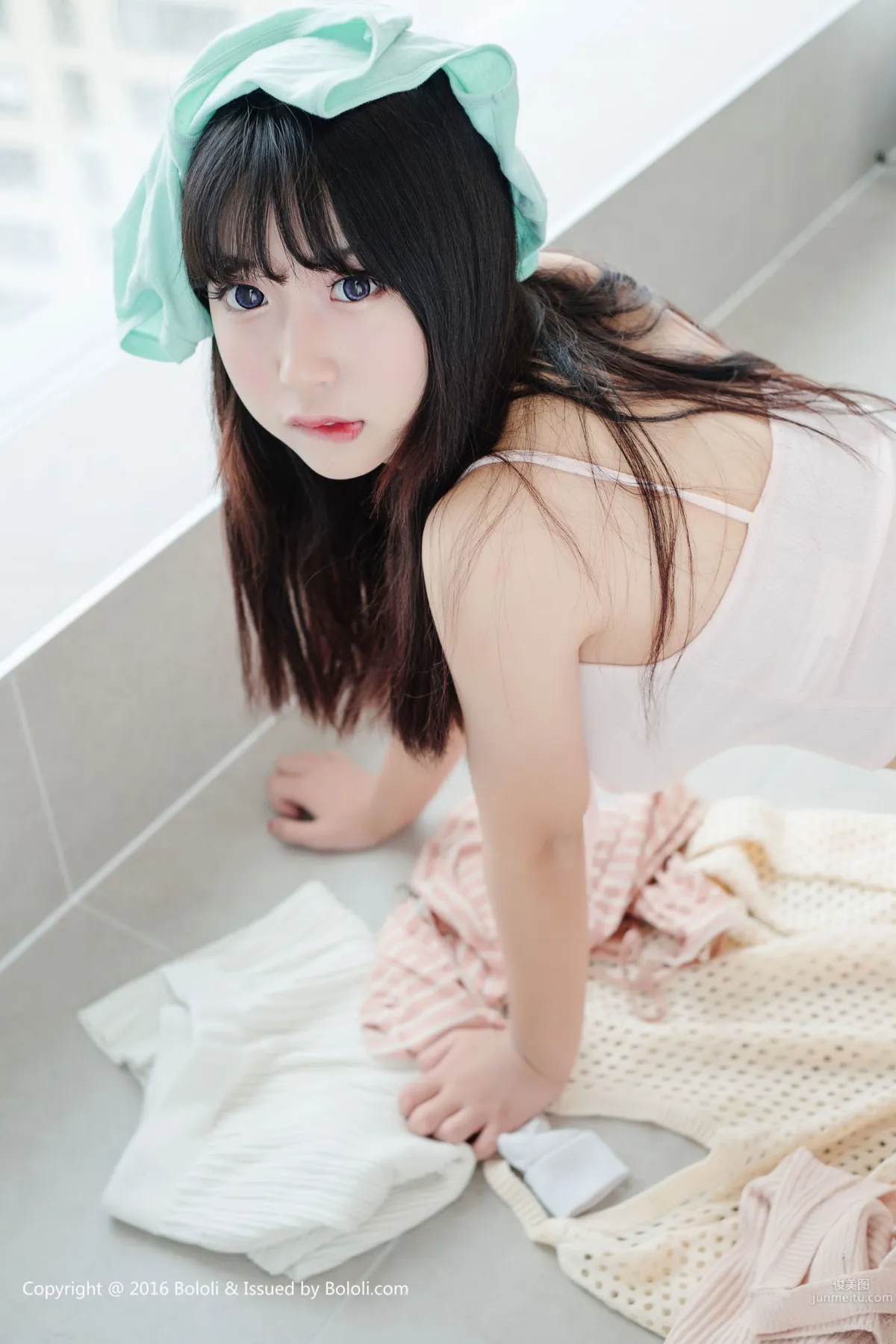 Mao Jiujiang, Baby Face and Big Bust Little Cat Nine, Laundry Room Playful Temptation [Boluoshe] BOL.005 Photo Set photo 4